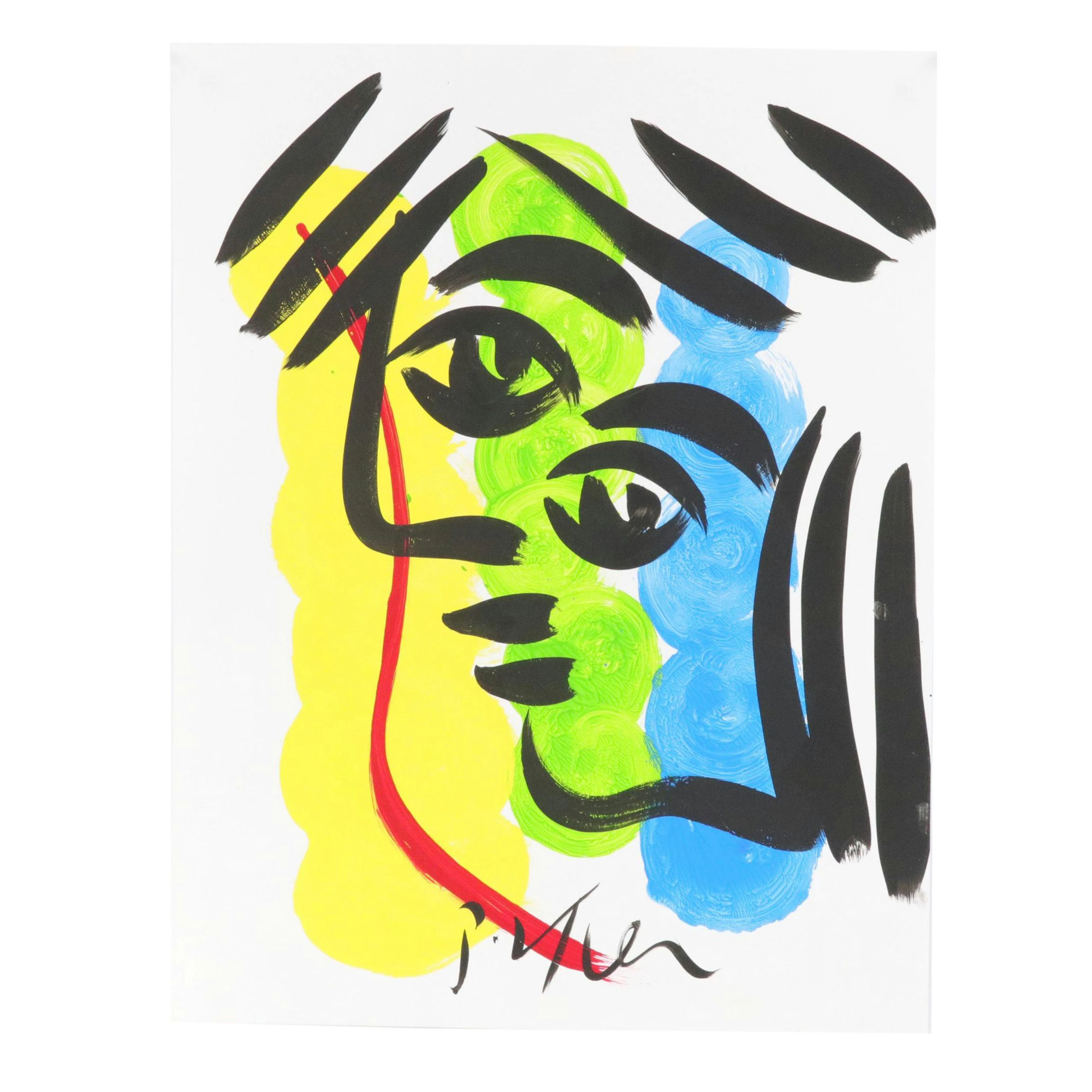 Peter Keil Abstract Acrylic Portrait