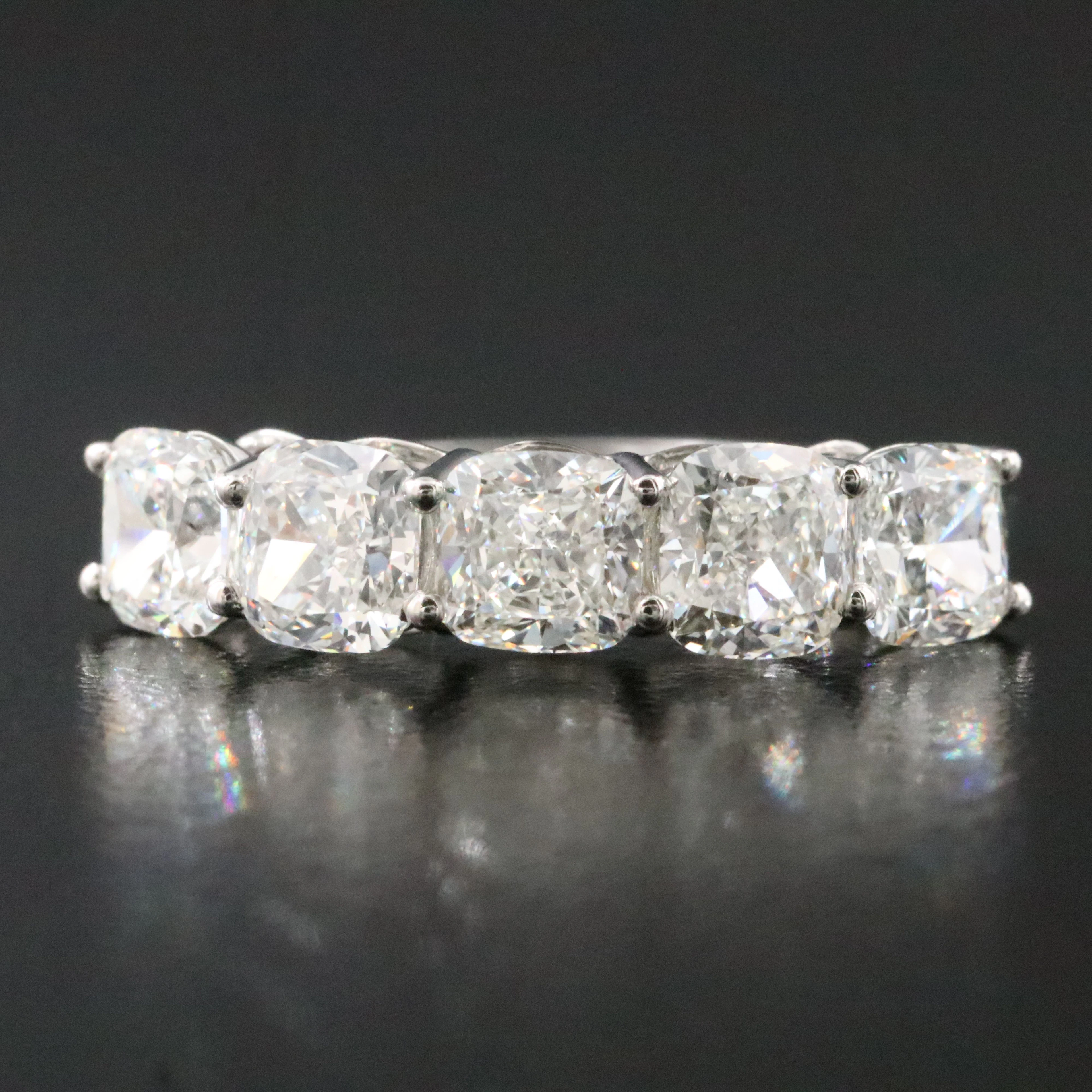Platinum 2.57 CTW Diamond Ring with GIA Reports