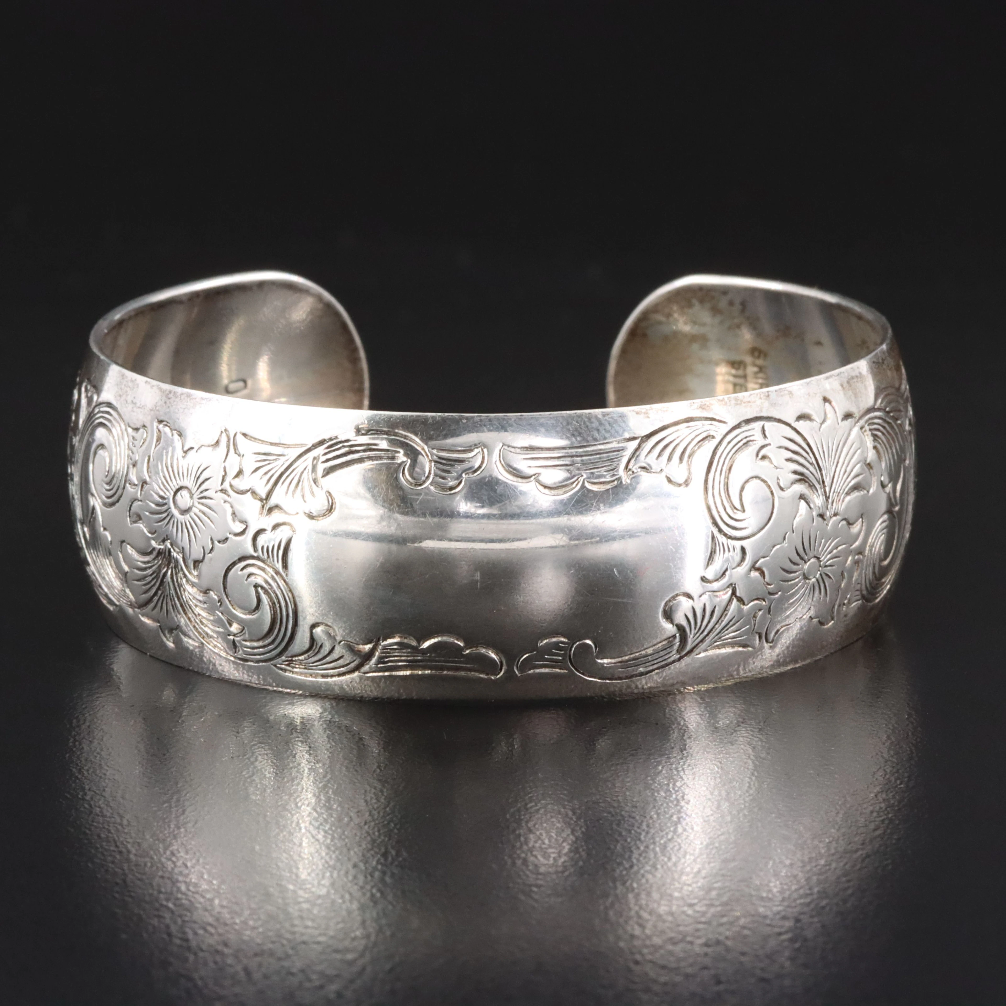 Vintage S. Kirk & Son Sterling Floral Bracelet