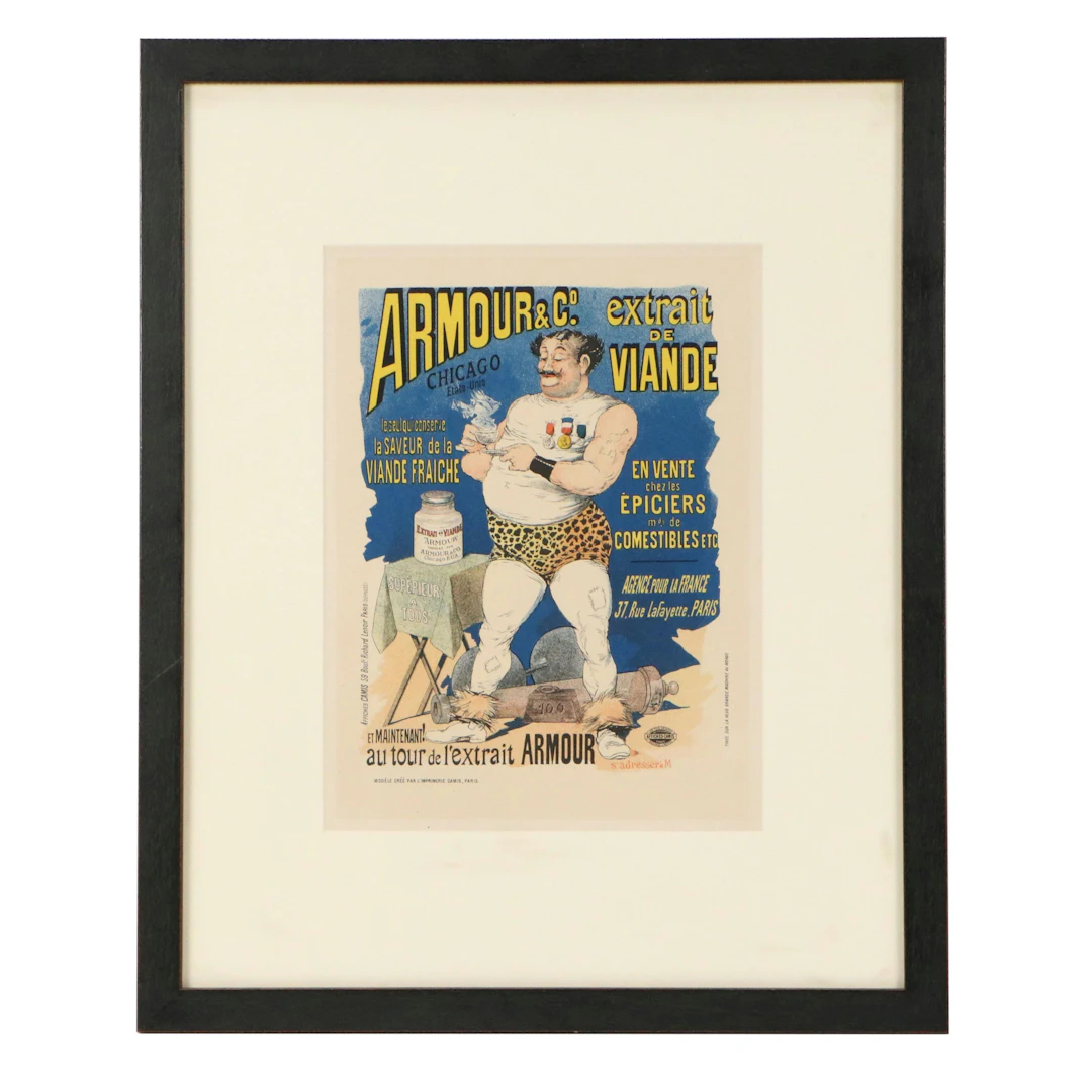 After Albert Guillaume Advertisement Color Lithograph "Extrait de