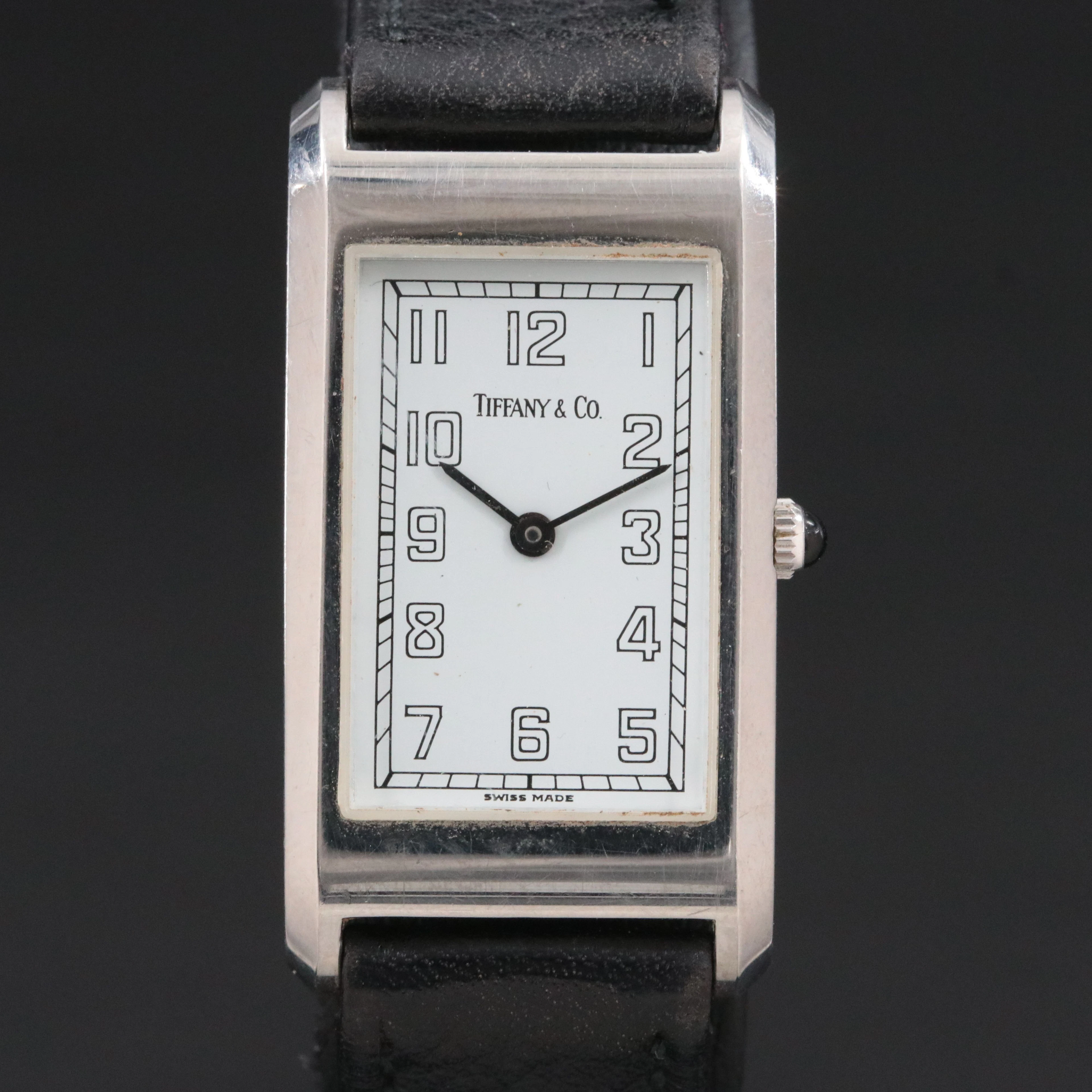 Tiffany & Co. Tank Stainless Steel Swiss Quartz Watch