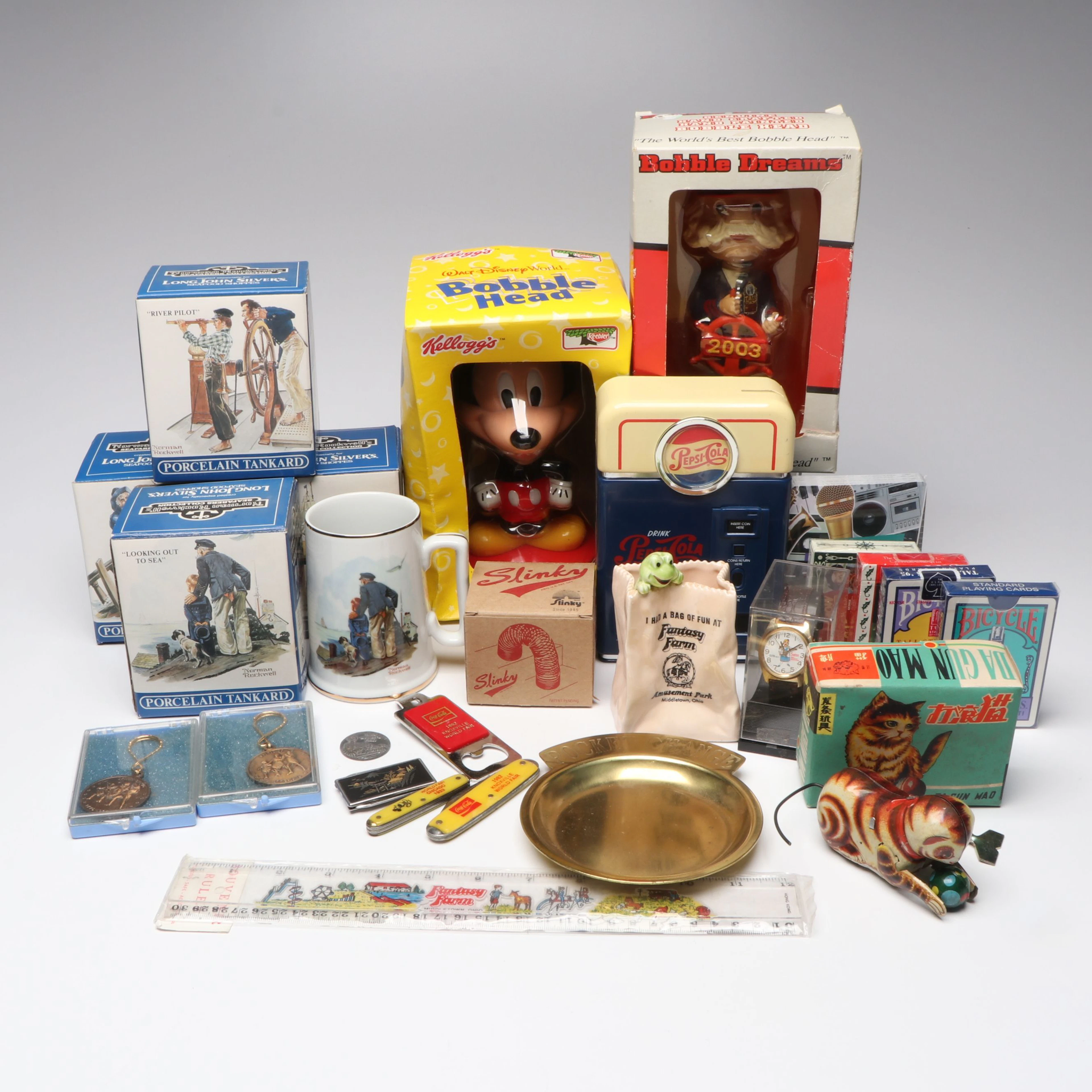 Norman Rockwell Seafarers Collection Porcelain Tankards with More Memorabilia