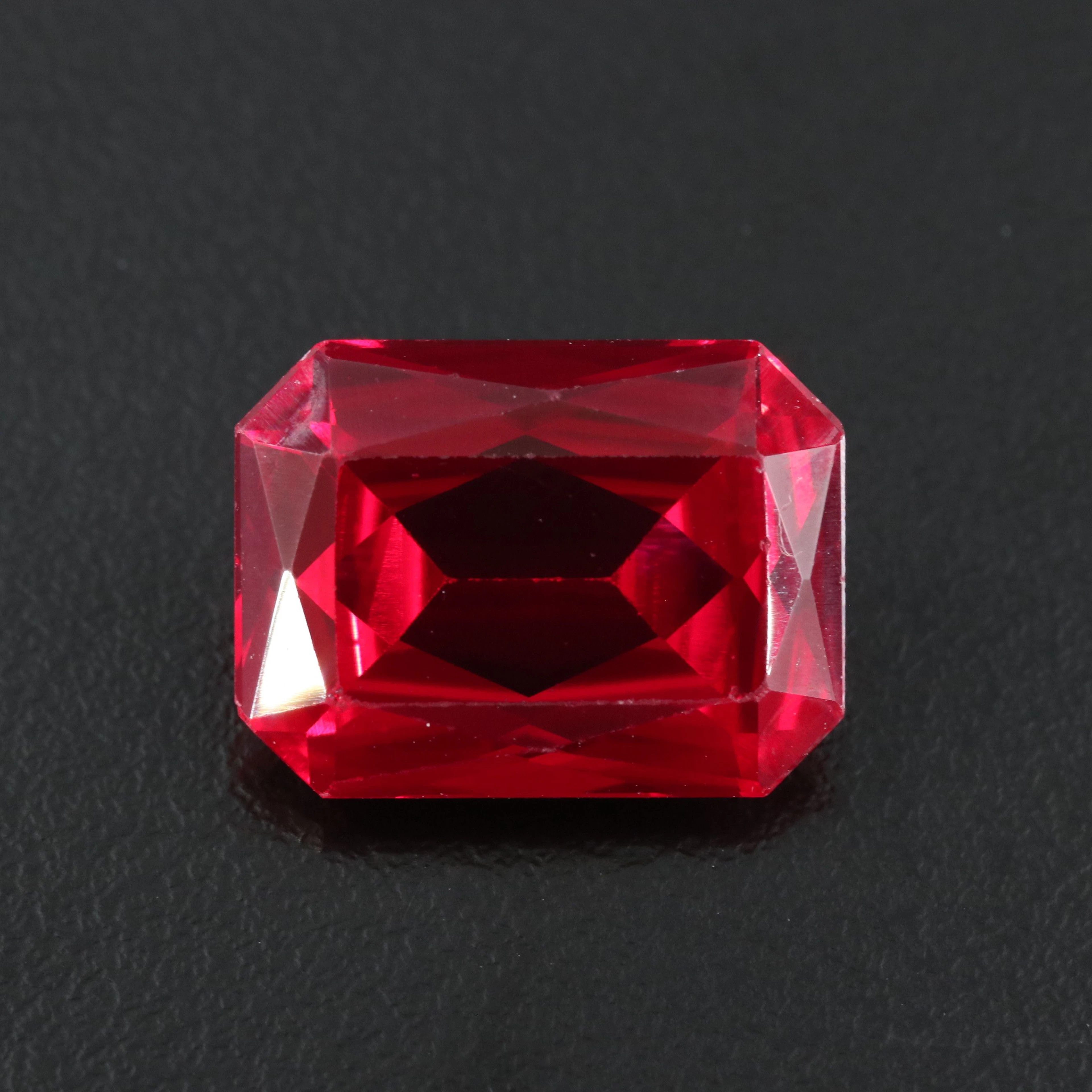 Loose 13.43 CT Lab Grown Ruby