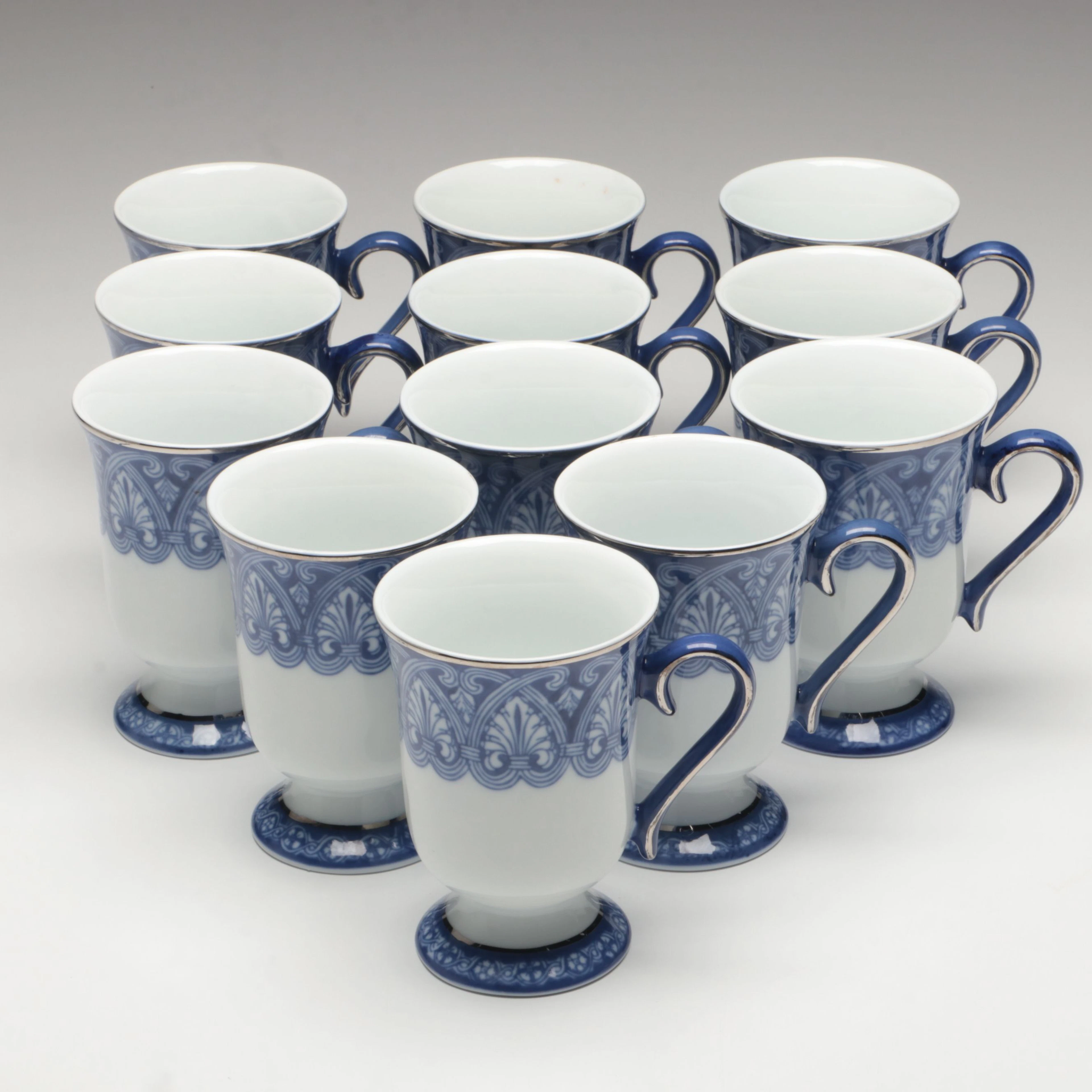 Bombay "Tile" Porcelain Mugs