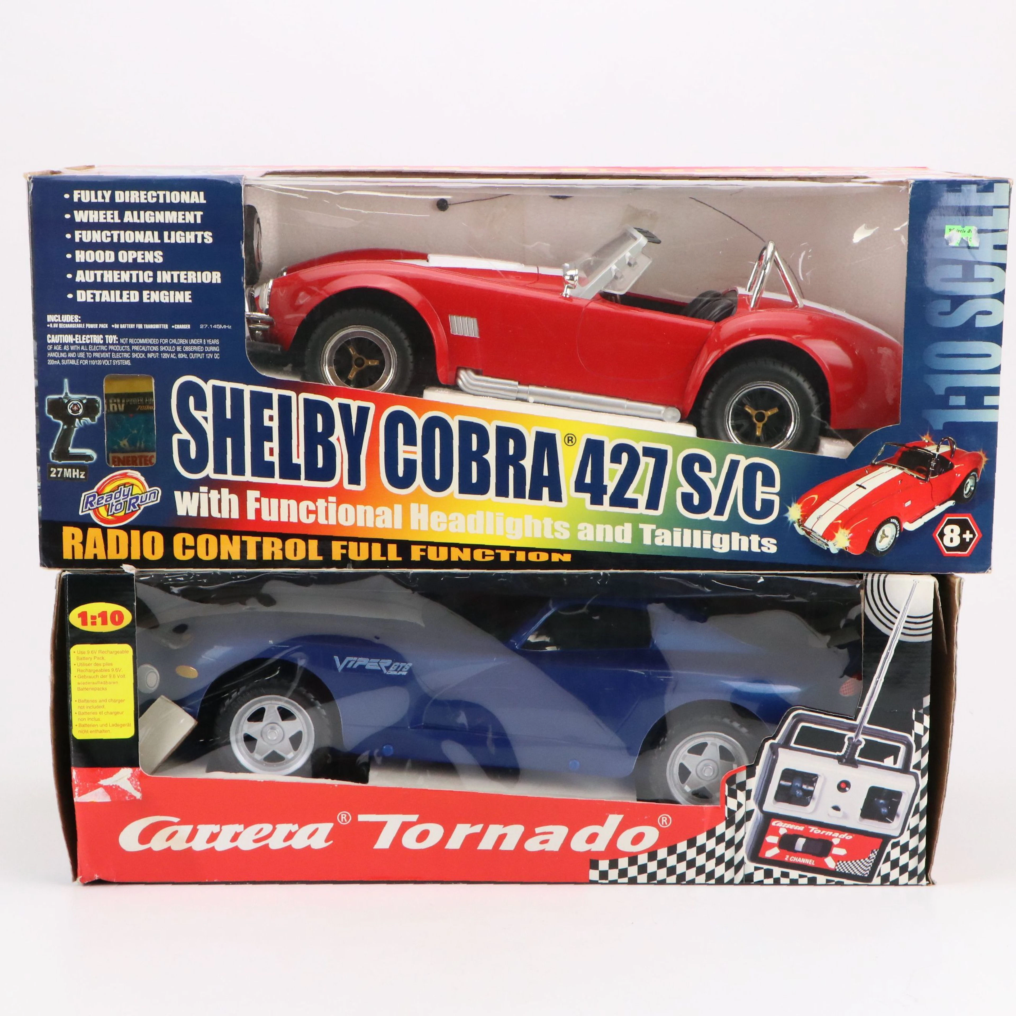 Dodge Viper GTS and Shelby Cobra 427 S/C Remote Controlled Cars