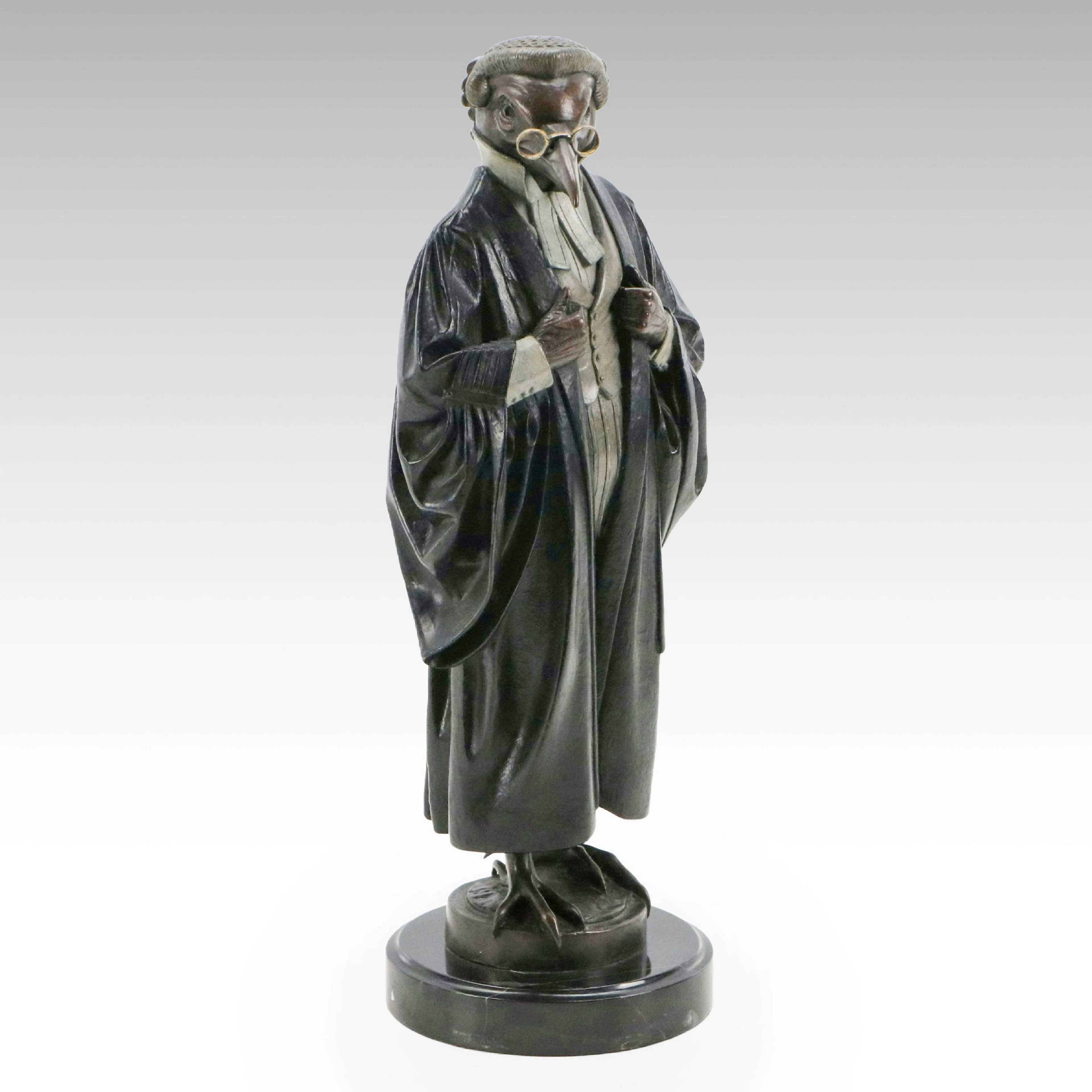Rachel Talbot Cast Bronze Sculpture "Noble Advocate," 21st Century