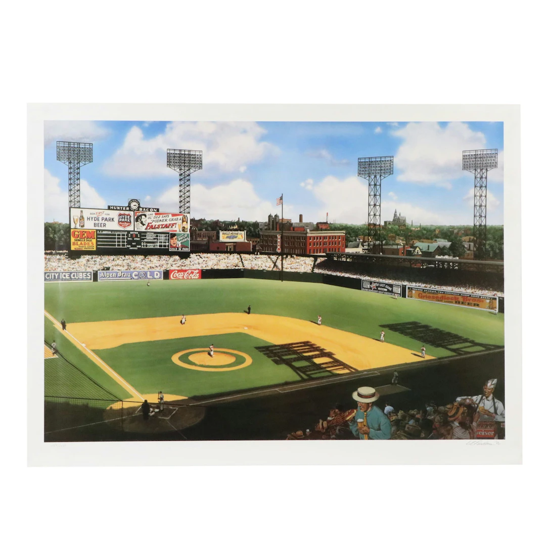 Bill Purdom Offset Lithograph "Splendid Sportsman's Park," 1990