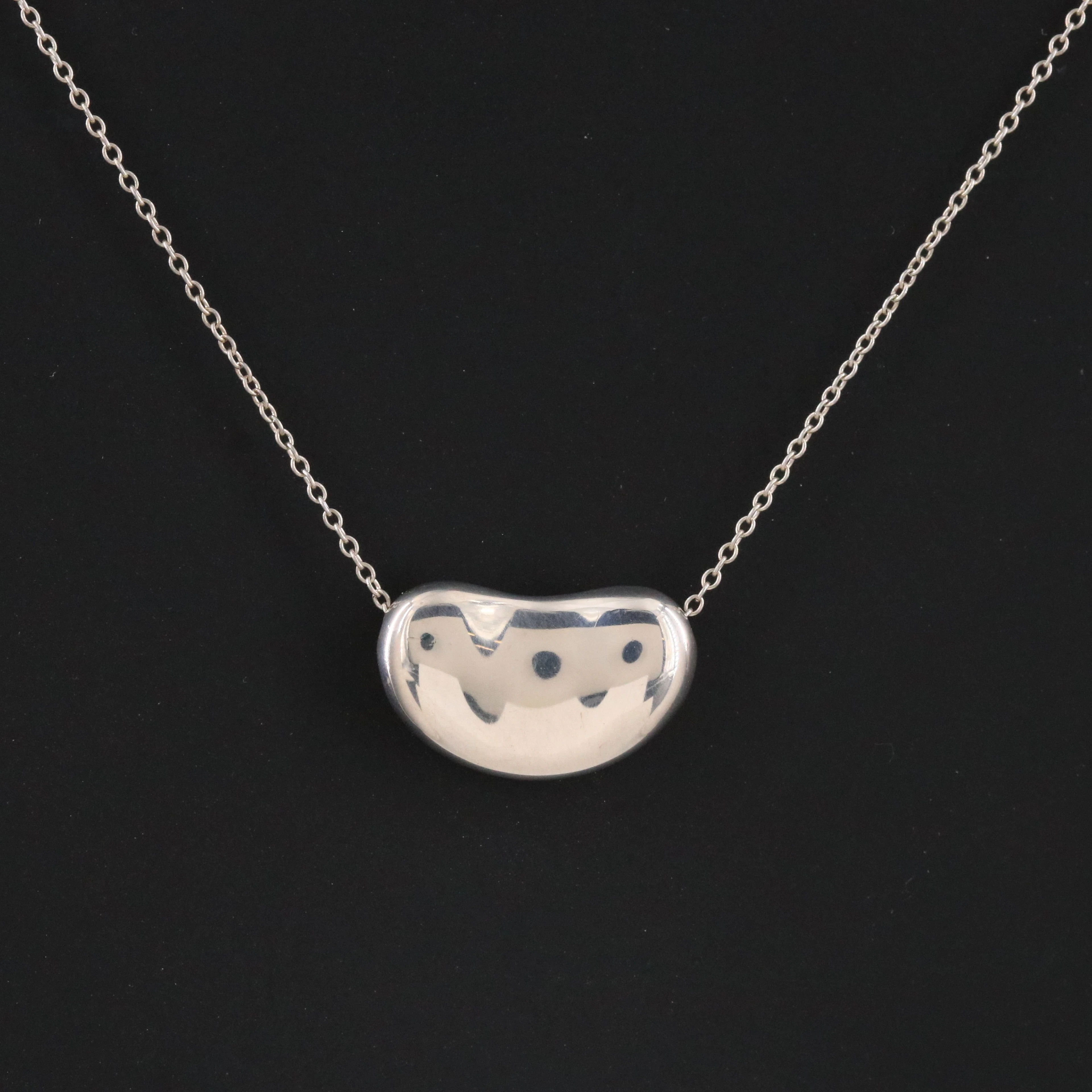 Elsa Peretti for Tiffany & Co. Sterling Bean Design Necklace