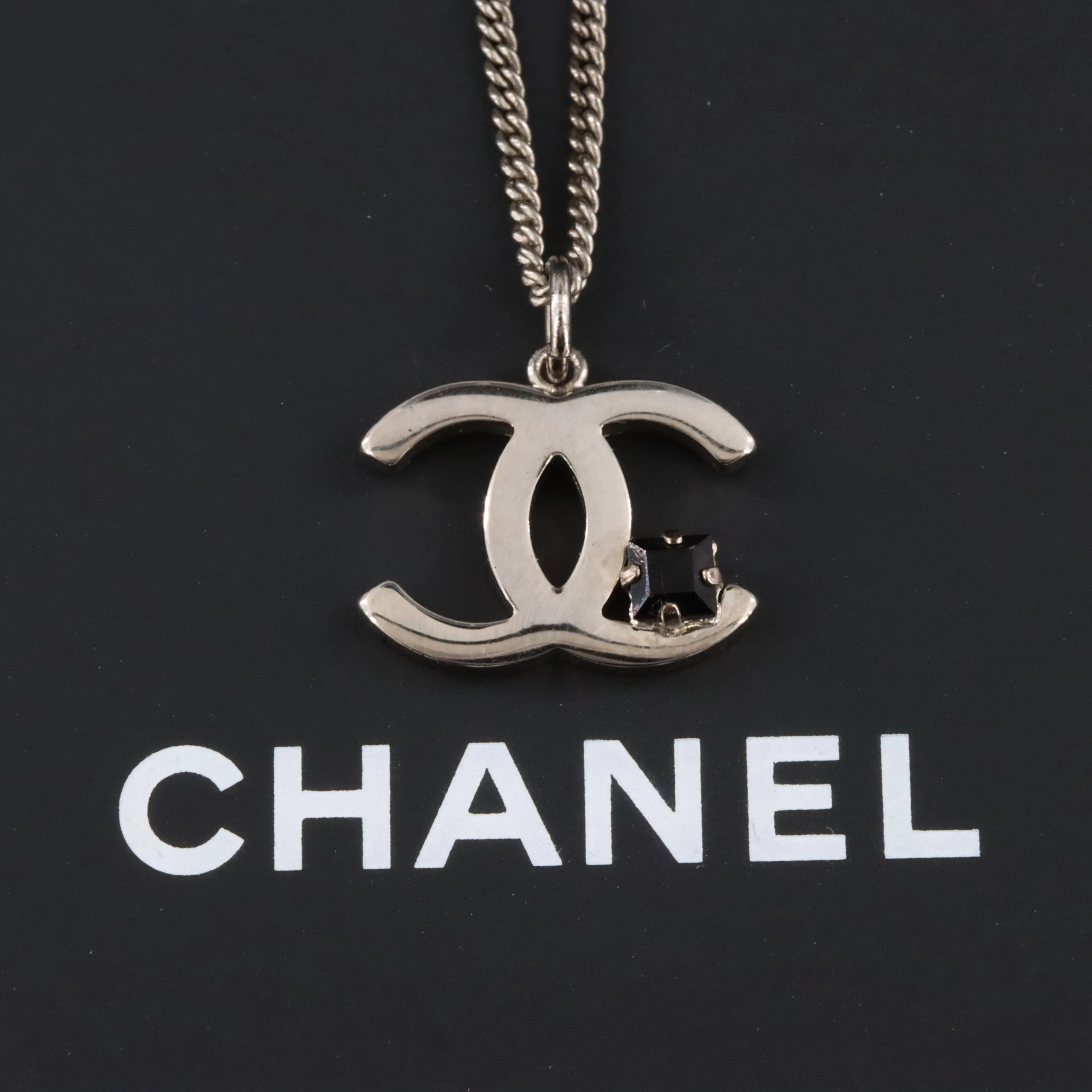 Chanel CC Black Crystal Necklace, Spring 2005