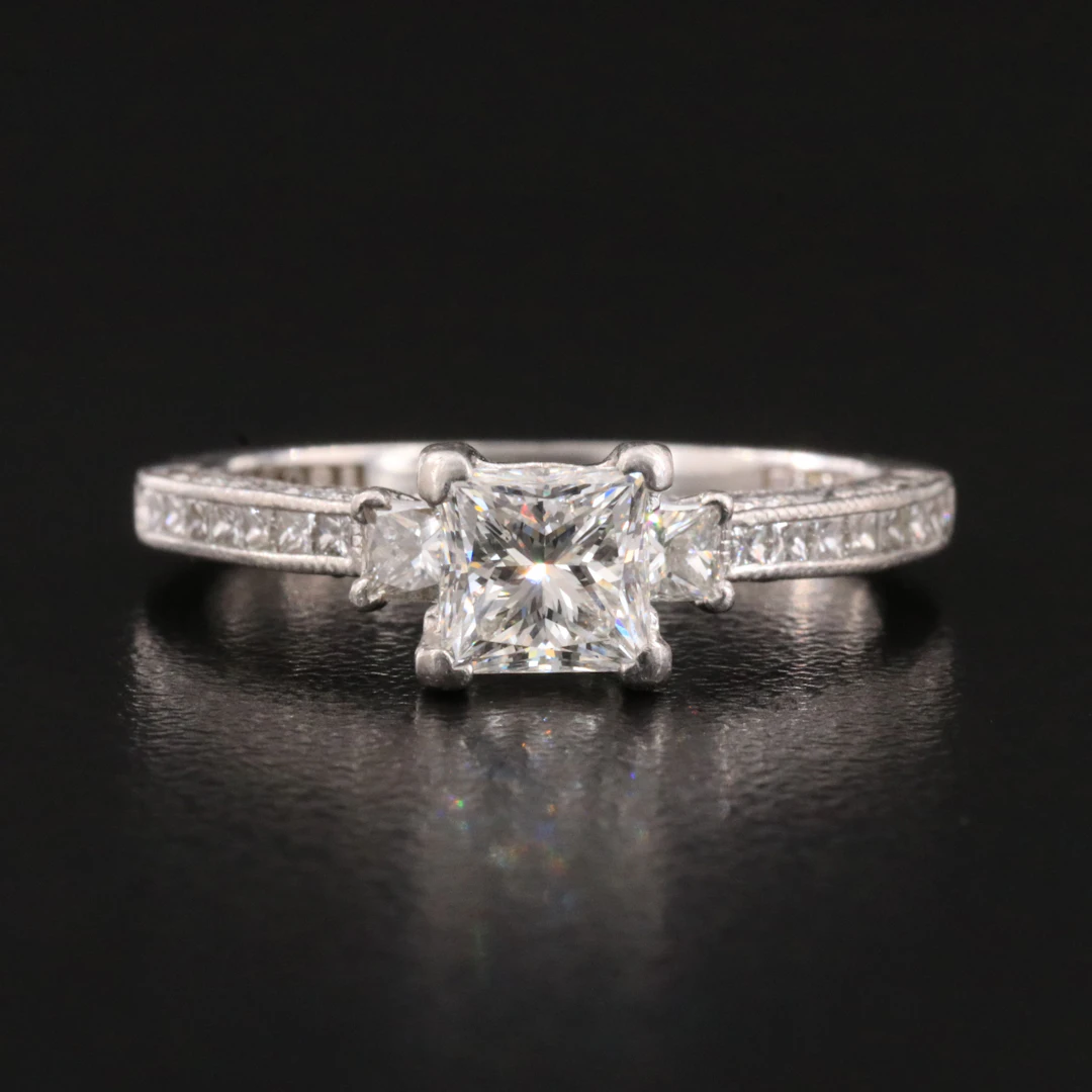 Tacori Platinum 1.55 CTW Diamond Ring