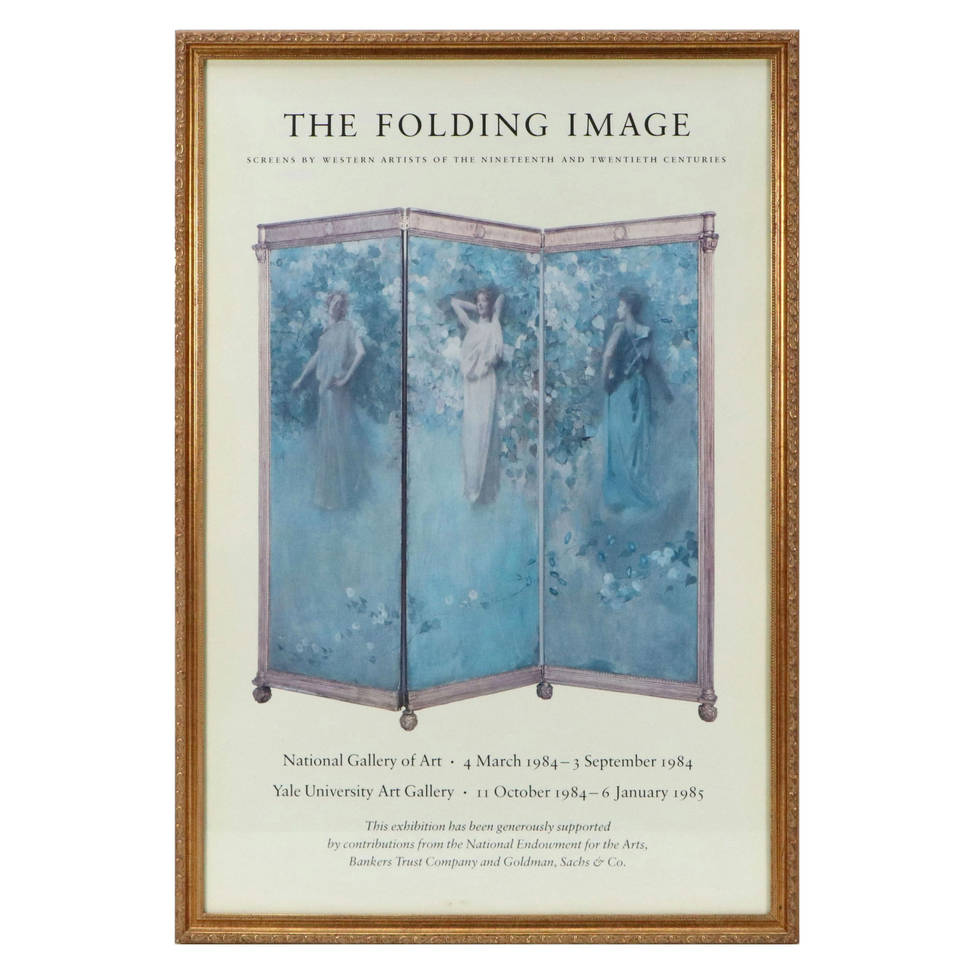 After Thomas Dewing Exhibition Offset Lithograph Poster "The Folding Image"