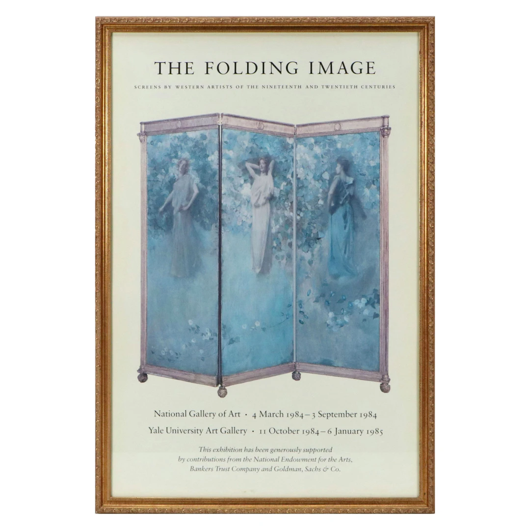 After Thomas Dewing Exhibition Offset Lithograph Poster "The Folding Image"