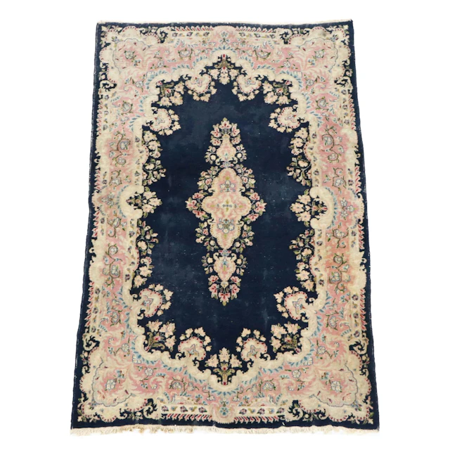 4'1 x 6'6 Hand-Knotted Sino-French Savonnerie Style Area Rug