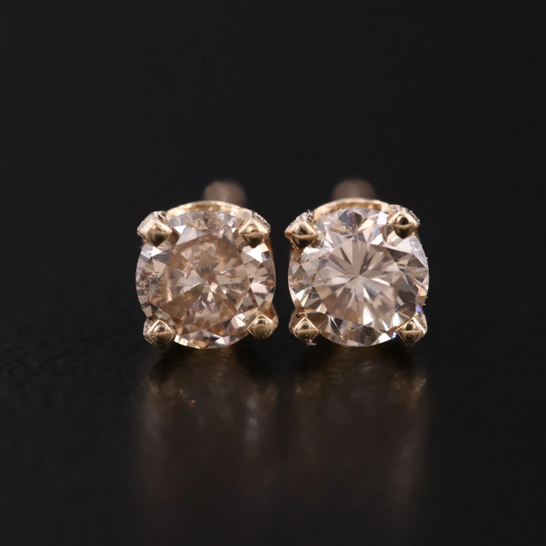14K 0.40 CTW Diamond Stud Earrings