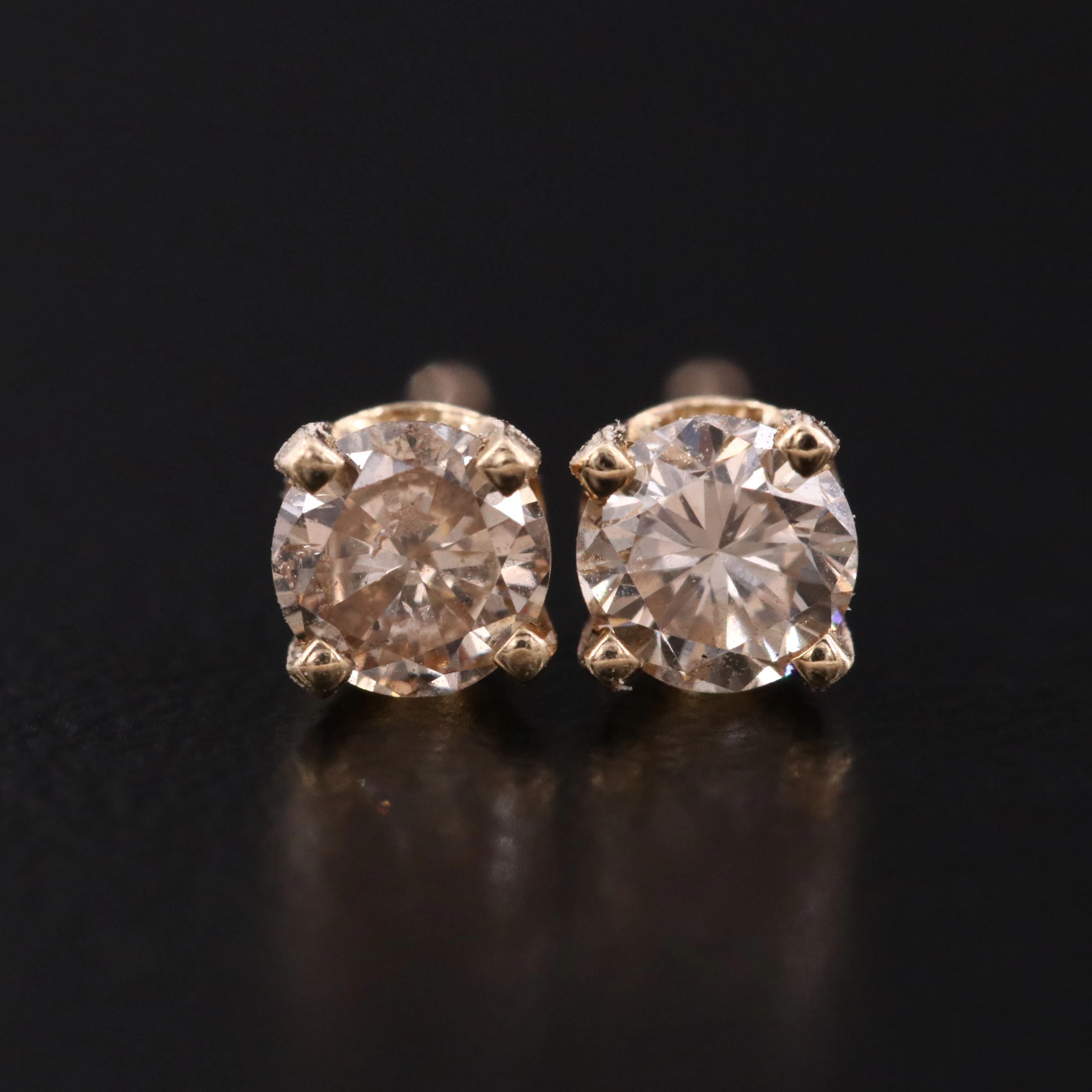 14K 0.40 CTW Diamond Stud Earrings