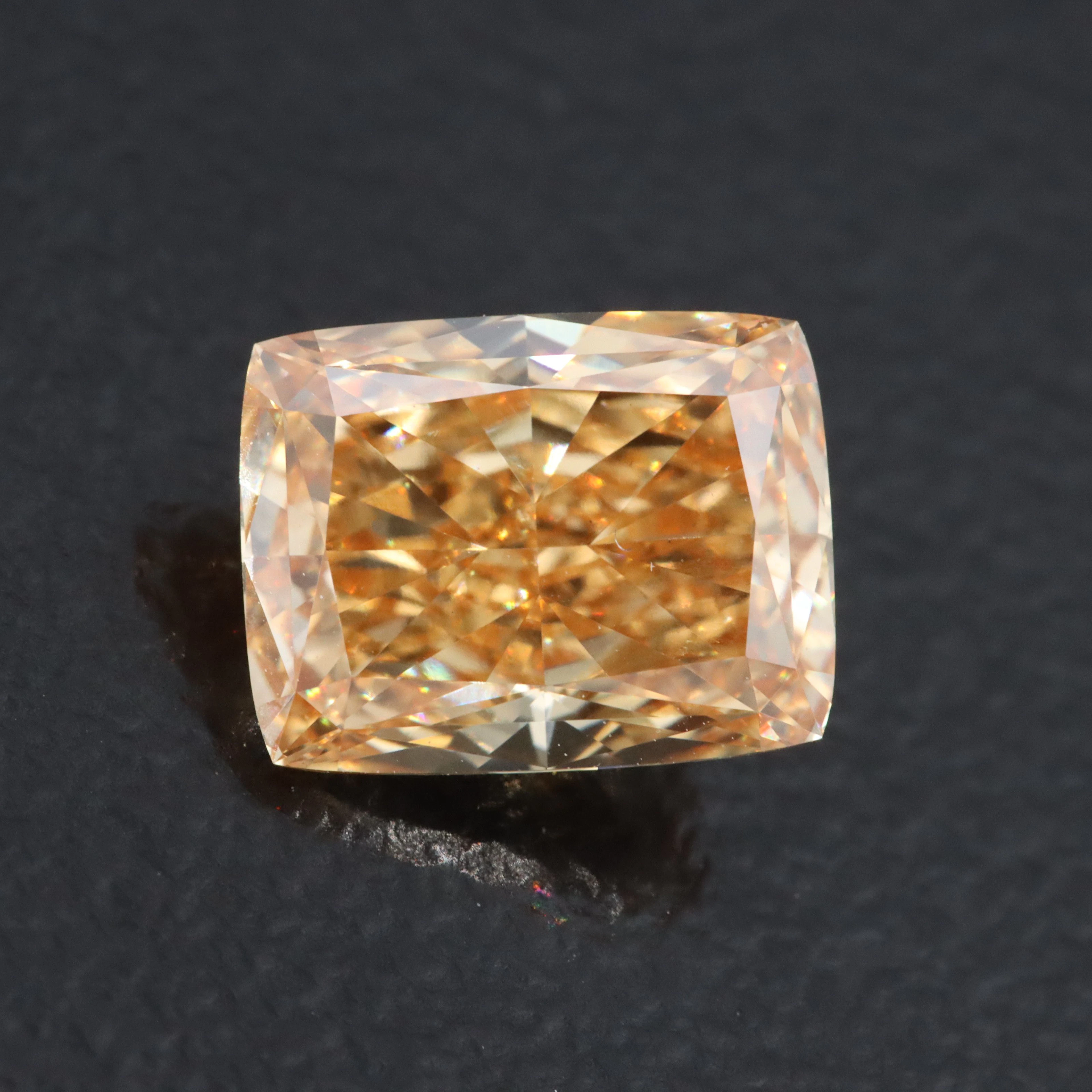Loose 1.82 CT Fancy Orange Lab Grown Diamond