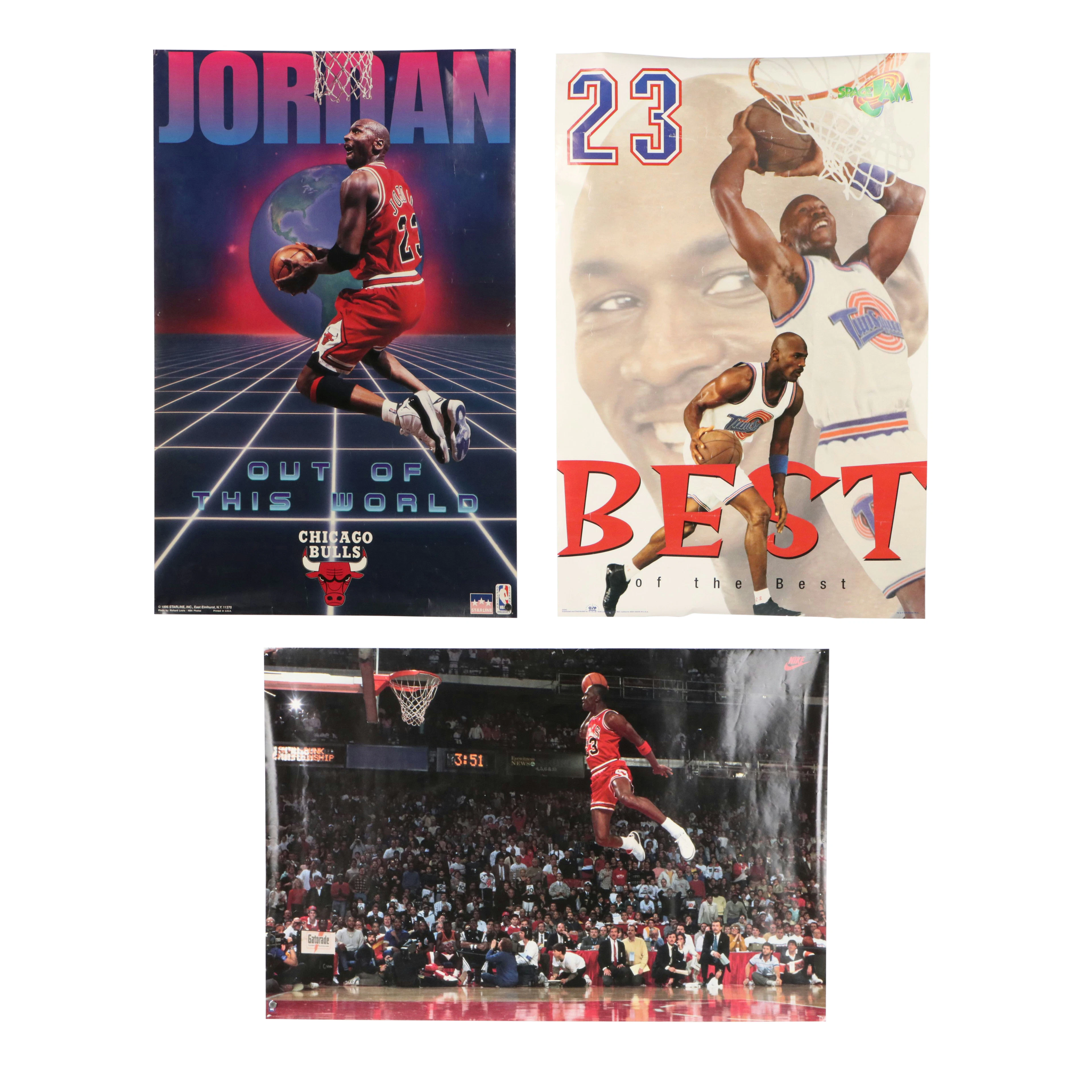 Michael Jordan Offset Lithograph Posters, 1992-1996