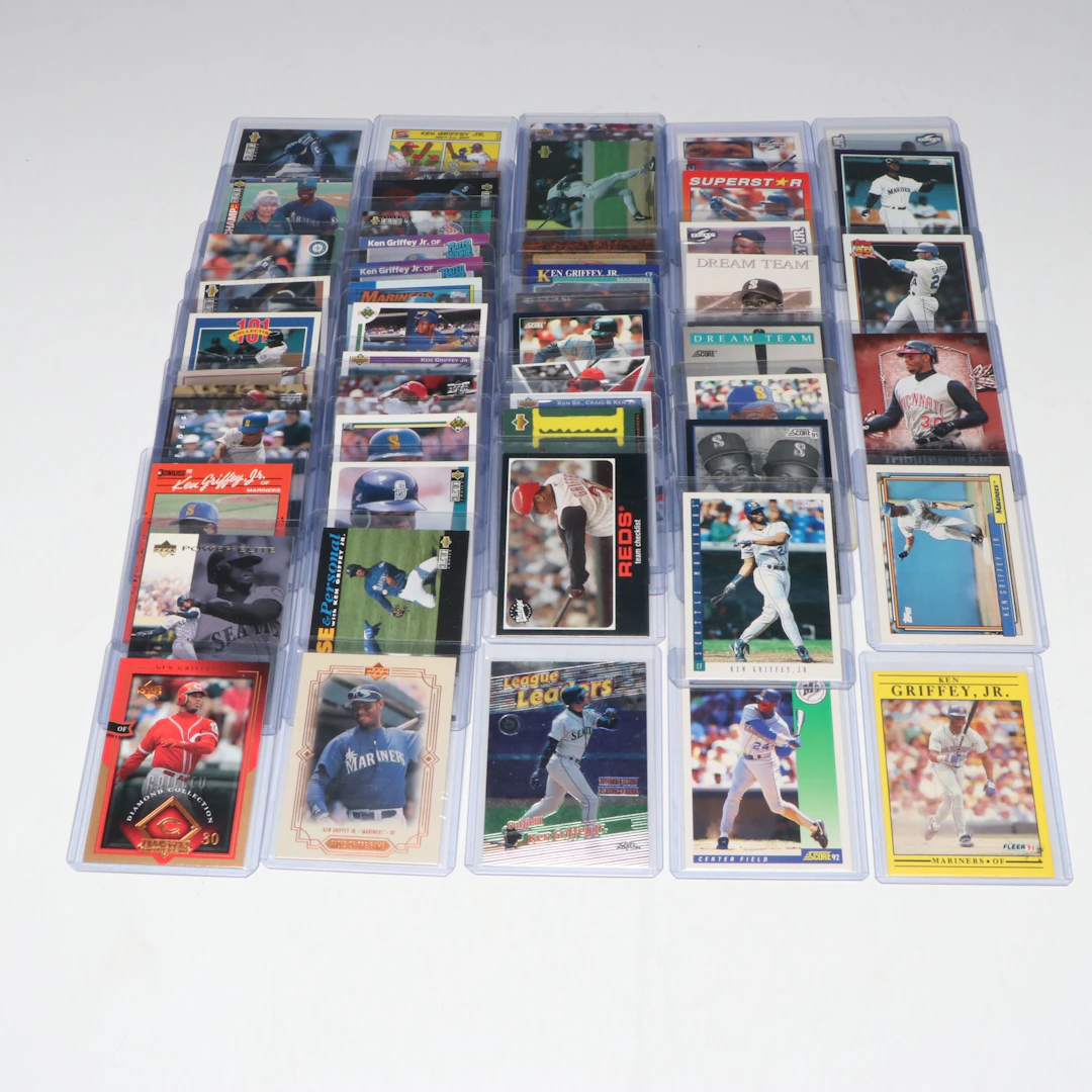 Ken Griffey Jr. Baseball Card Collection with Rookies, Inserts, and More