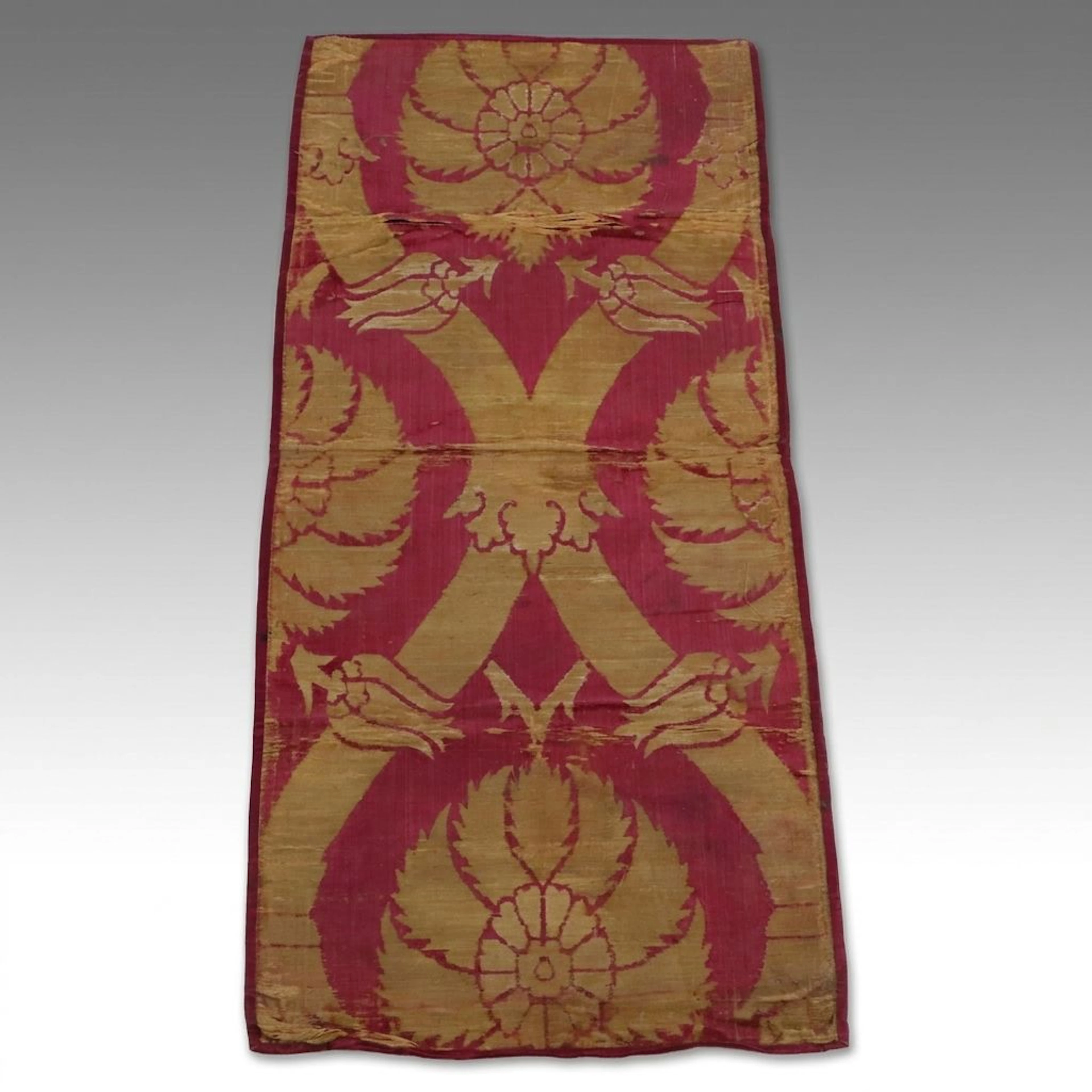Antique Turkish Ottoman Bursa Textile Fragment, 16th/17th Century