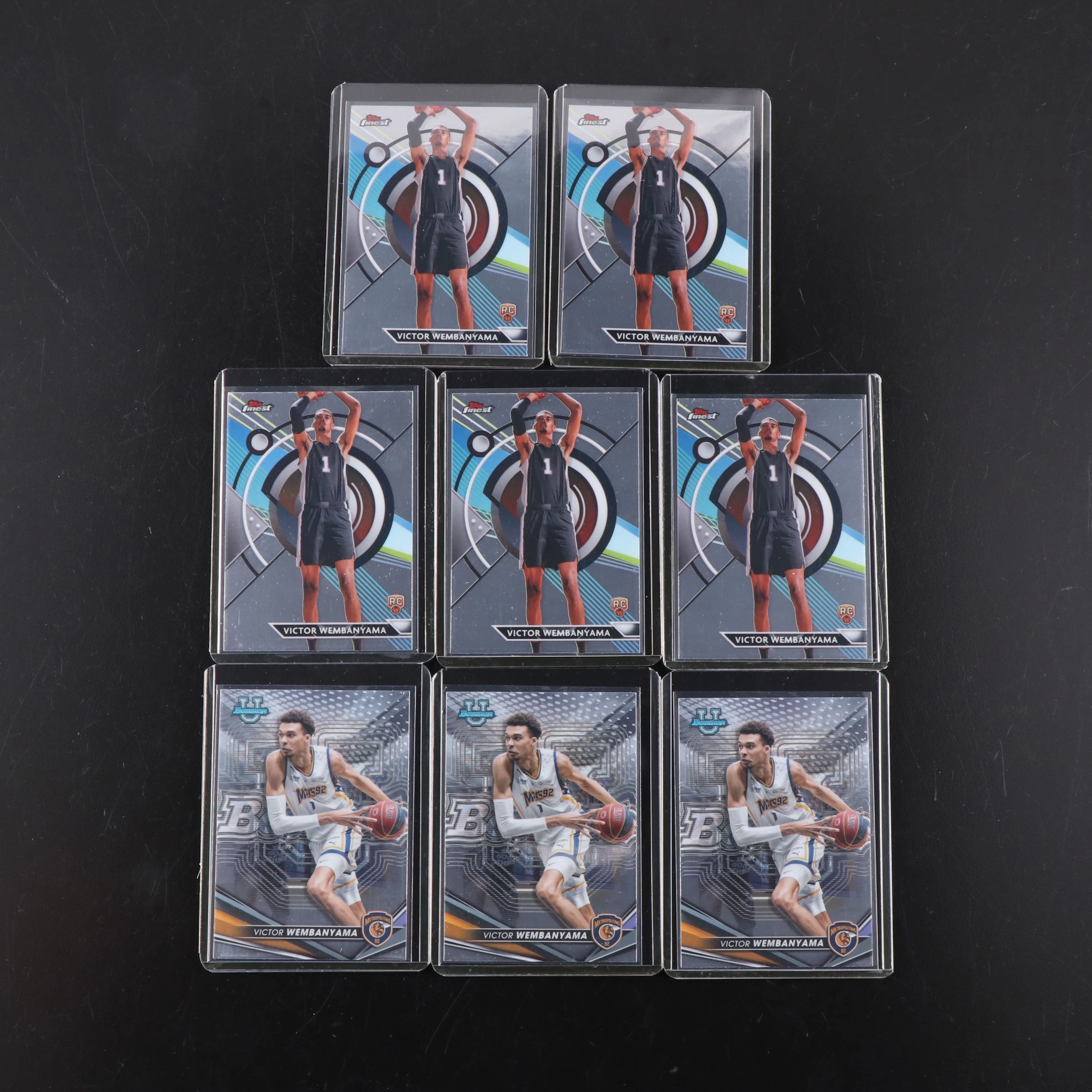 2023-24 Topps Finest Victor Wembanyama Rookie Basketball Cards with More