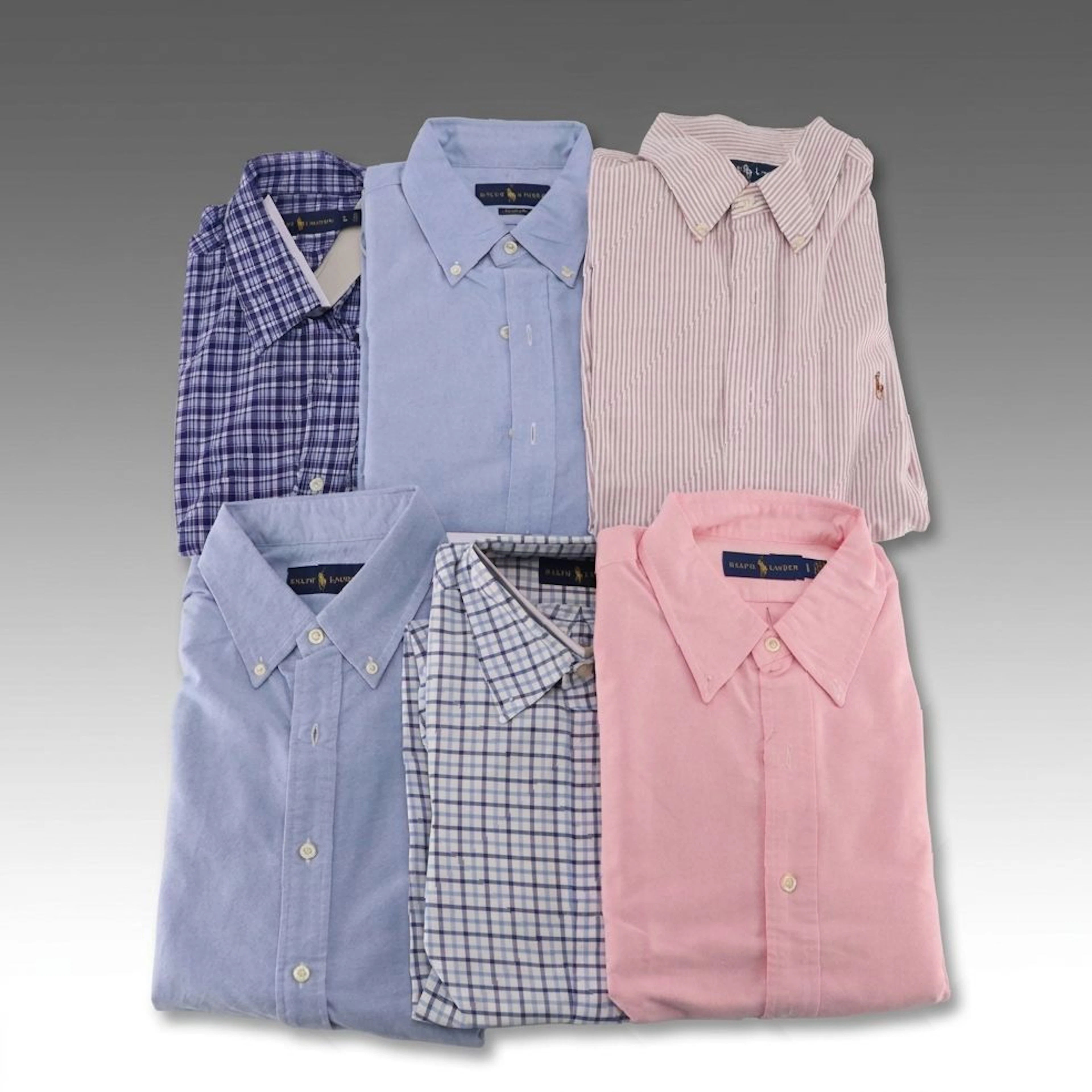 Men's Ralph Lauren Long Sleeve Button-Up Shirts in Cotton
