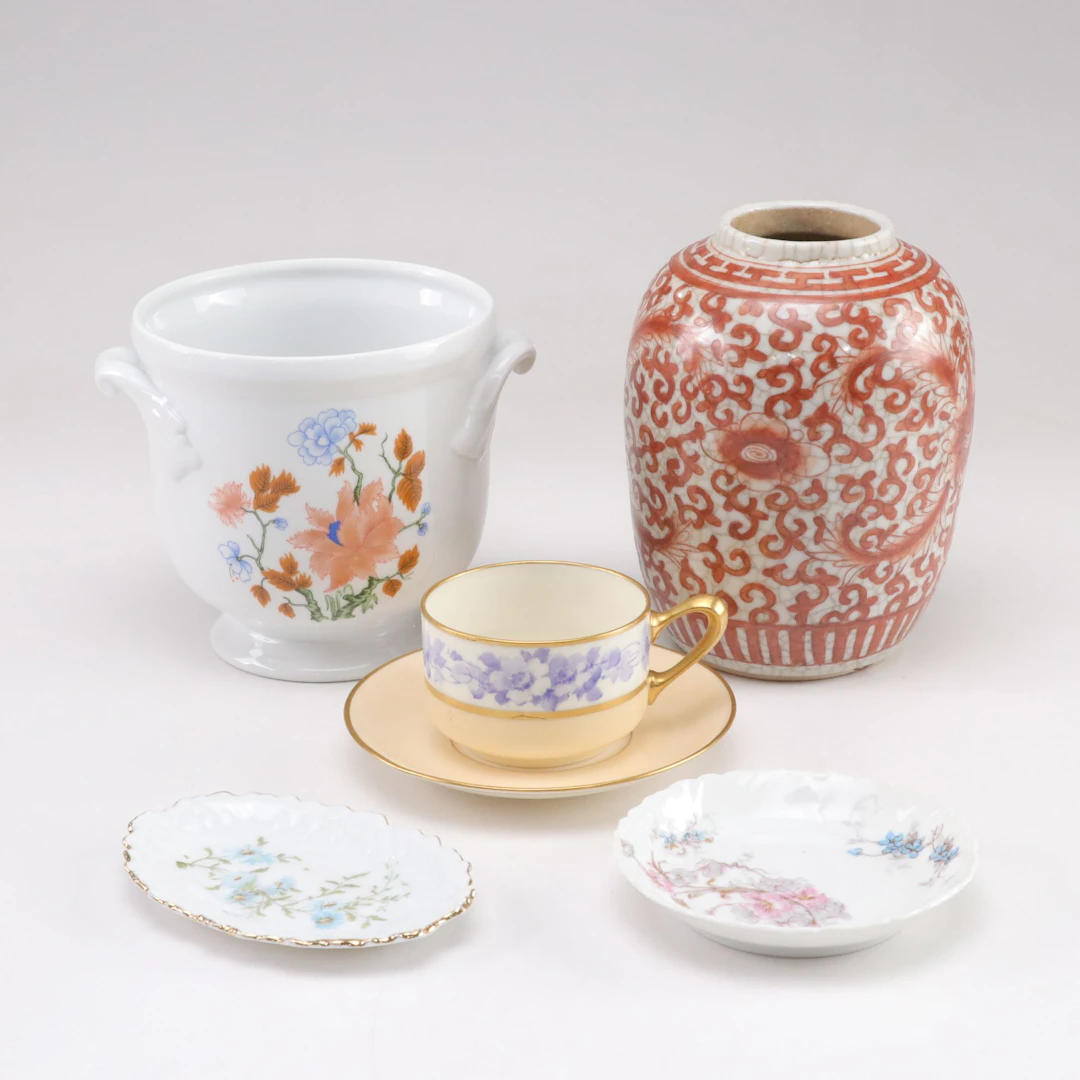 Tiffany & Co. Flat Cup and Saucer with Other Table Accessories