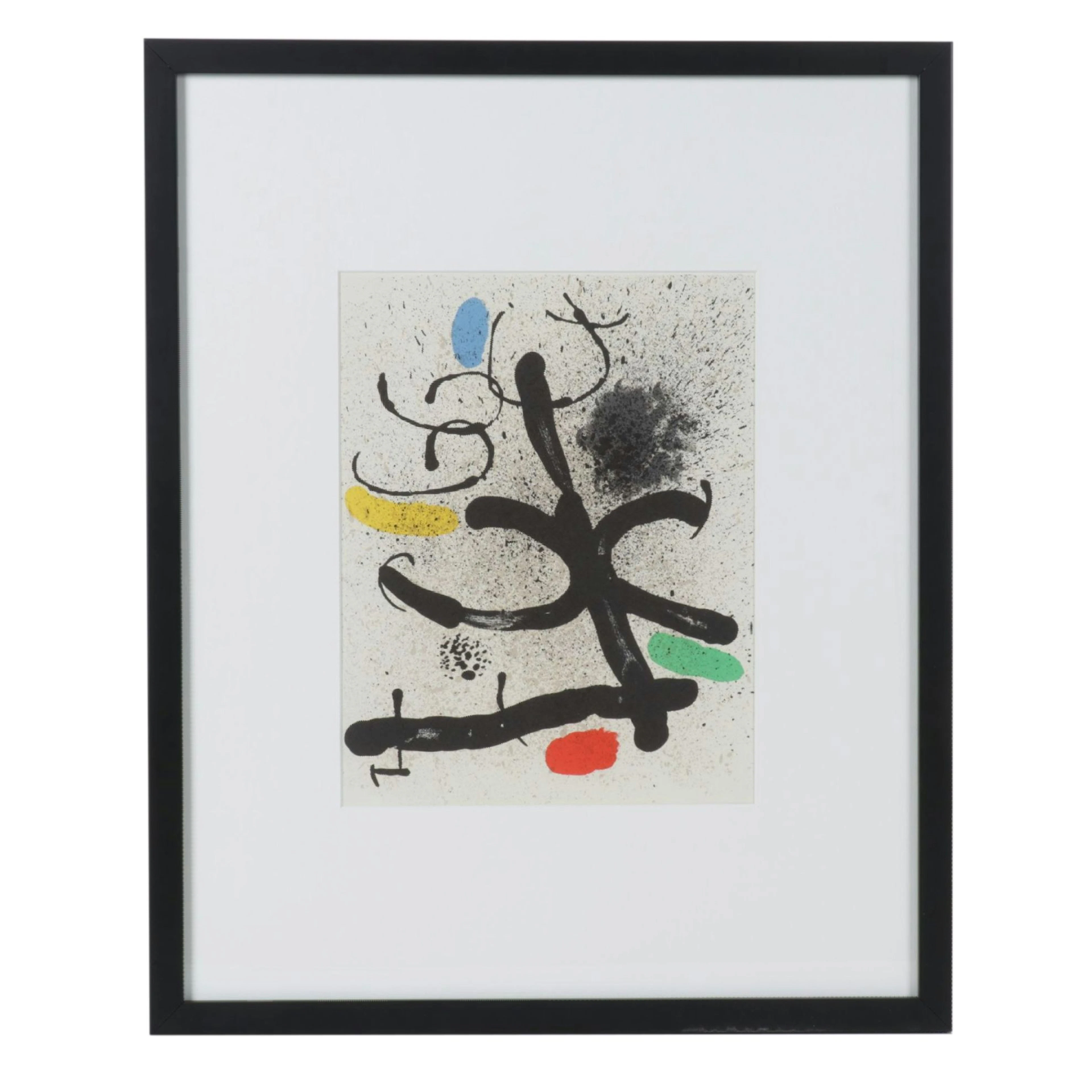 Joan Miró Color Lithograph for "Derrière le Miroir," 1971