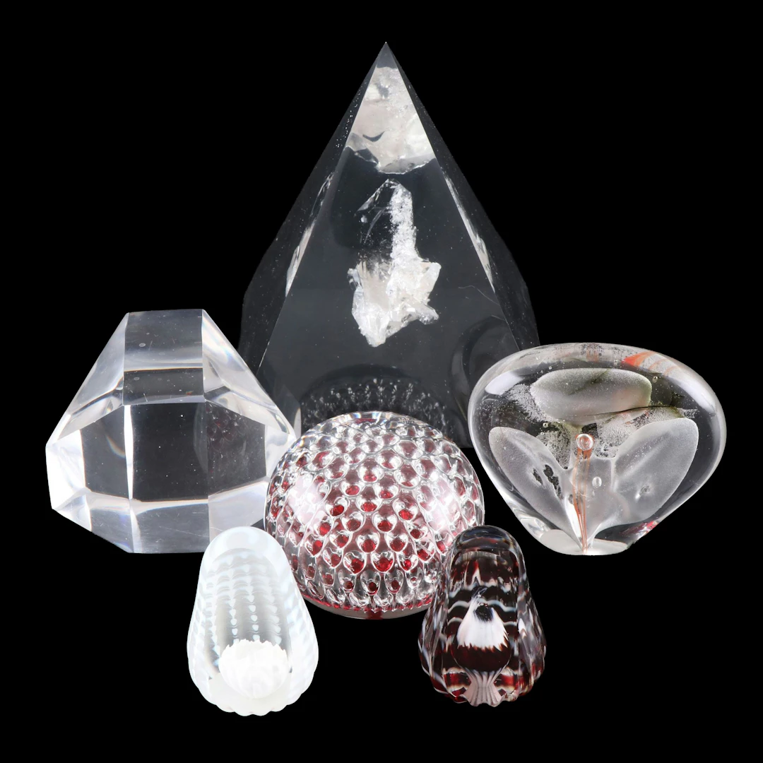 Collection of Continental and Other Studio Glass Paperweights