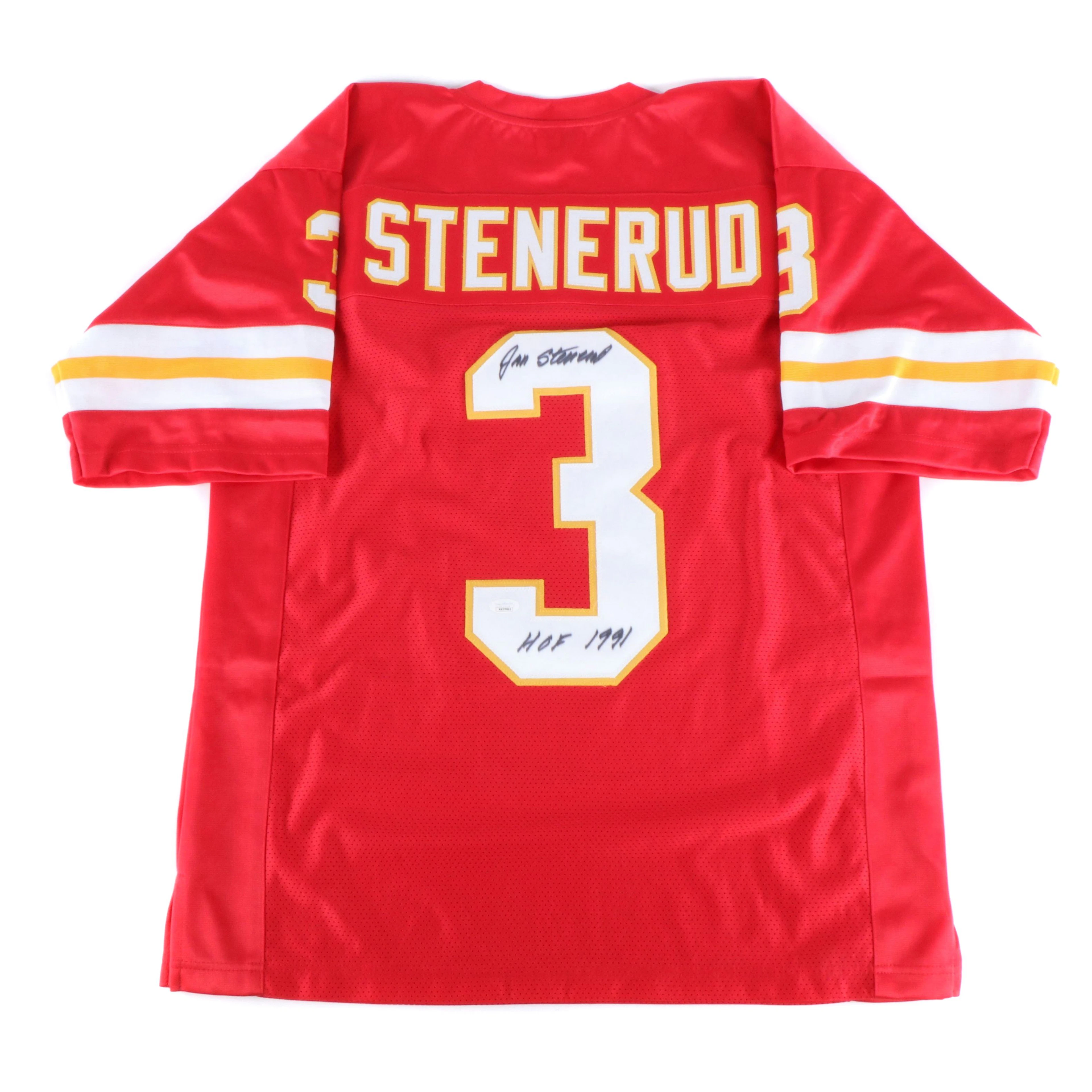 Jan Stenerud Signed “HOF 1991” Kansas City Chiefs Football Jersey, JSA