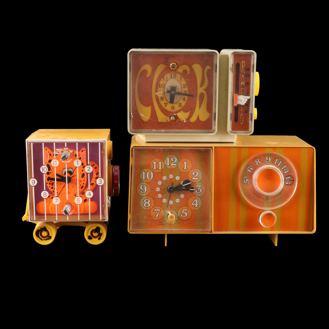 General Electric Clock Radios, Mid-20th Century