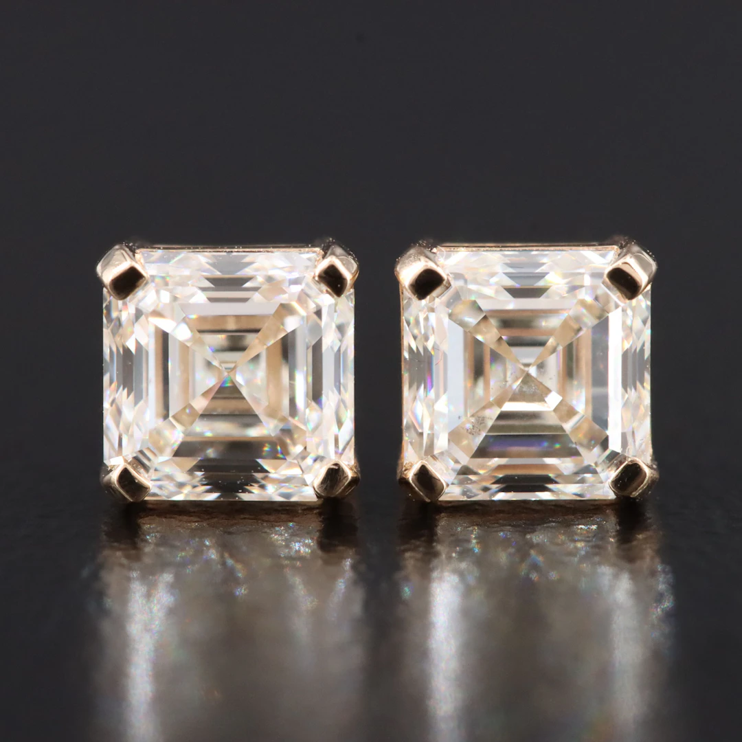 14K 1.50 CTW Diamond Solitaire Earrings with GIA Reports