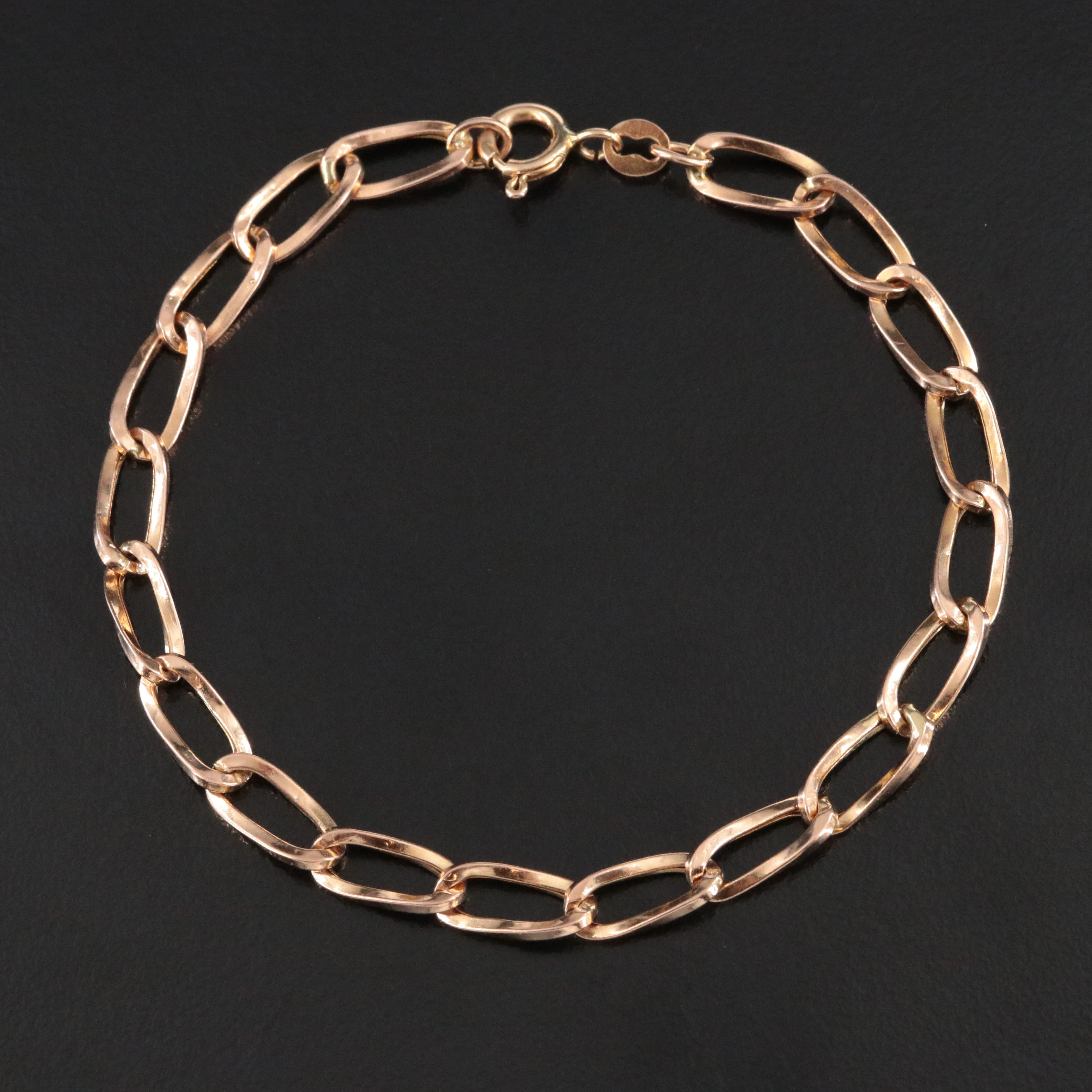 Italian 14K Cable Chain Bracelet