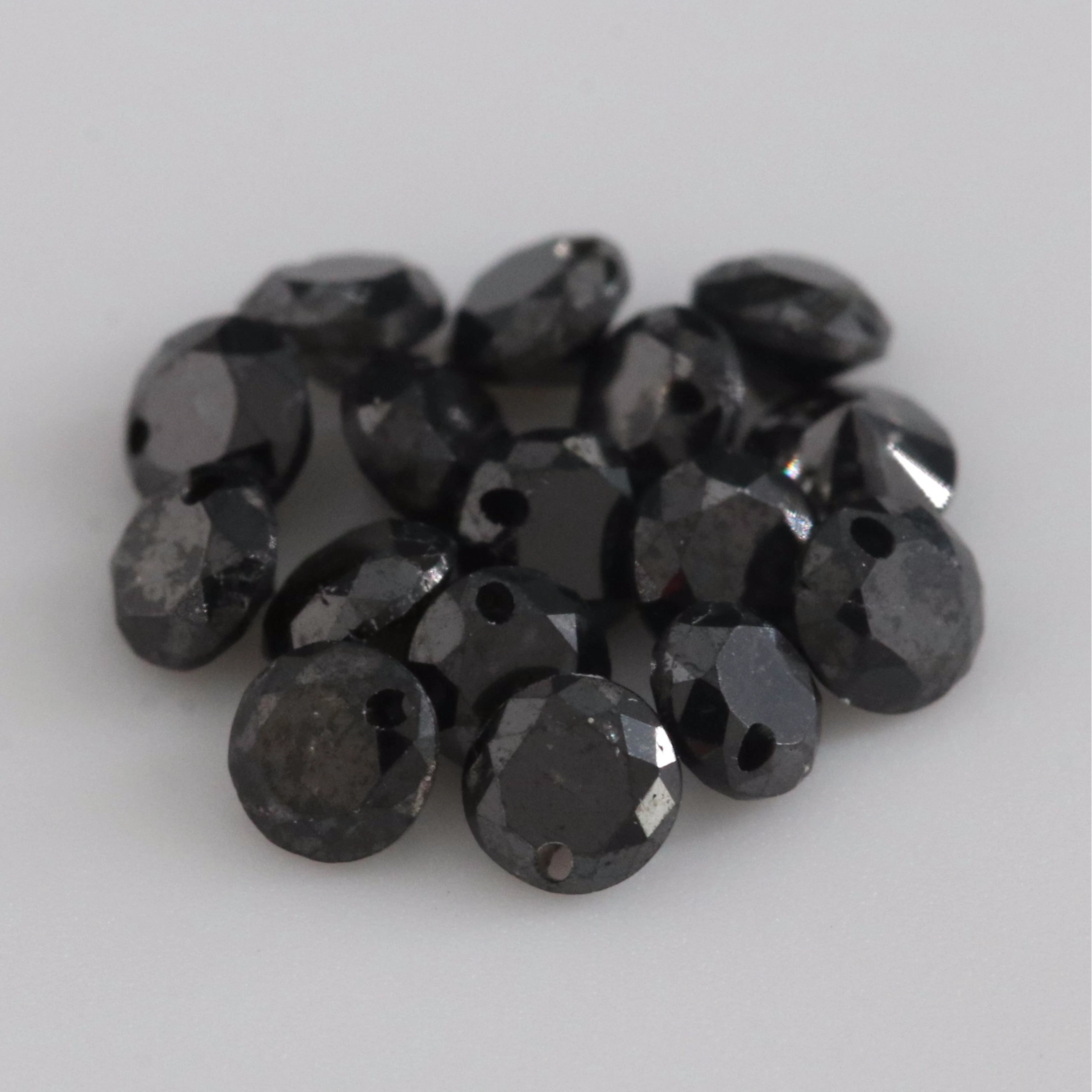 Loose 0.87 CTW Fancy Black Diamond Lot