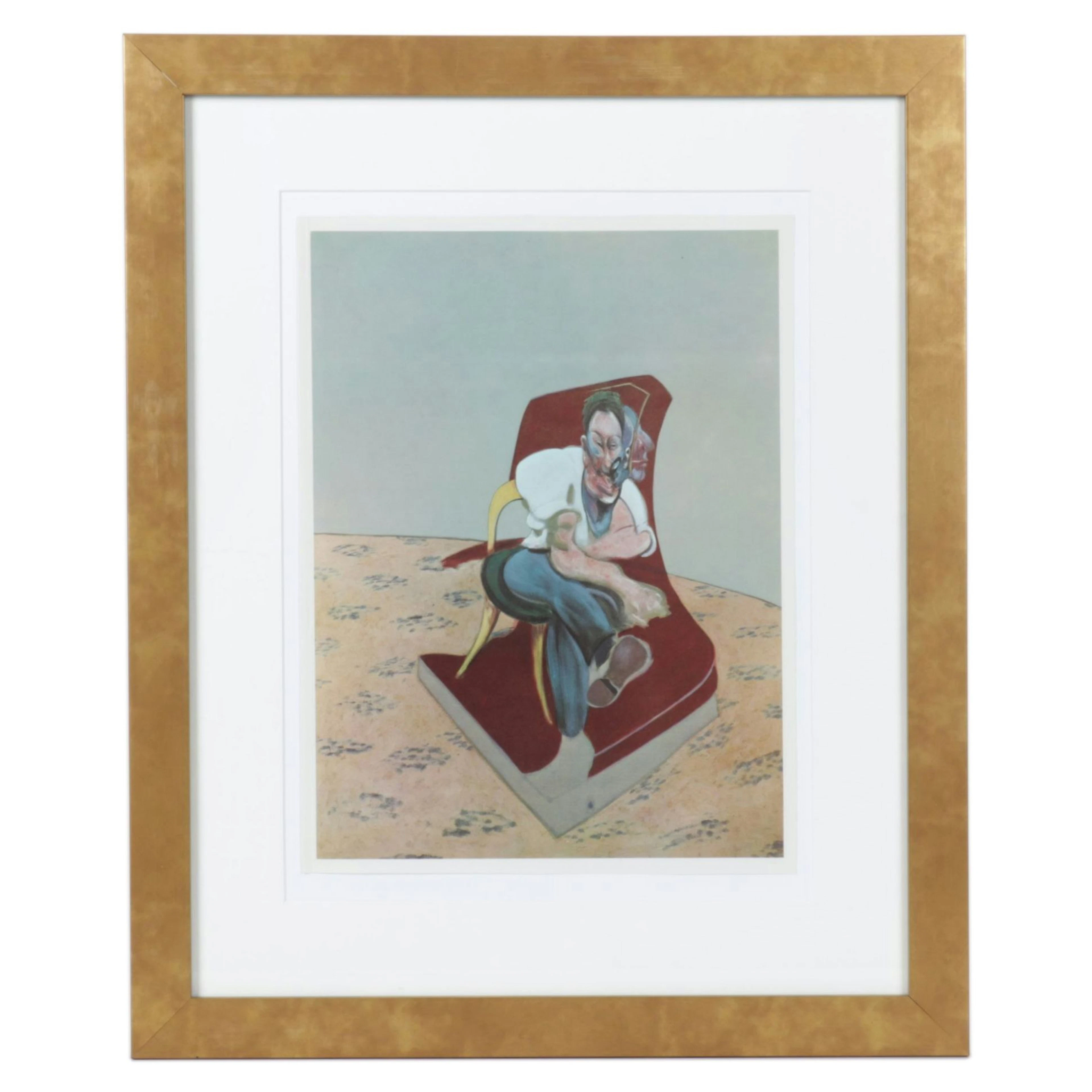 Francis Bacon Color Lithograph "Studies for the Portrait of Lucian Freud"