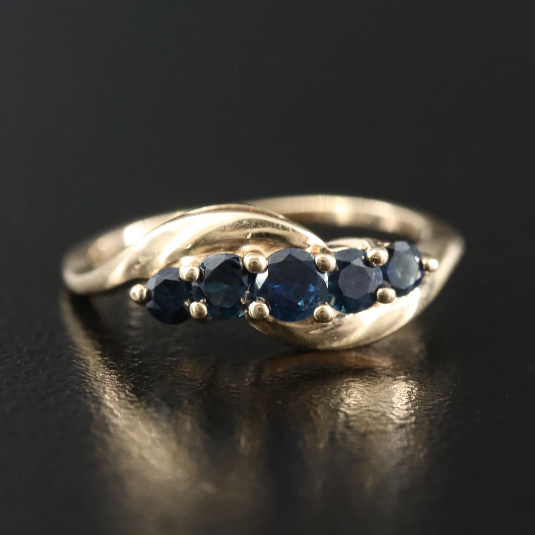 14K Sapphire Ring