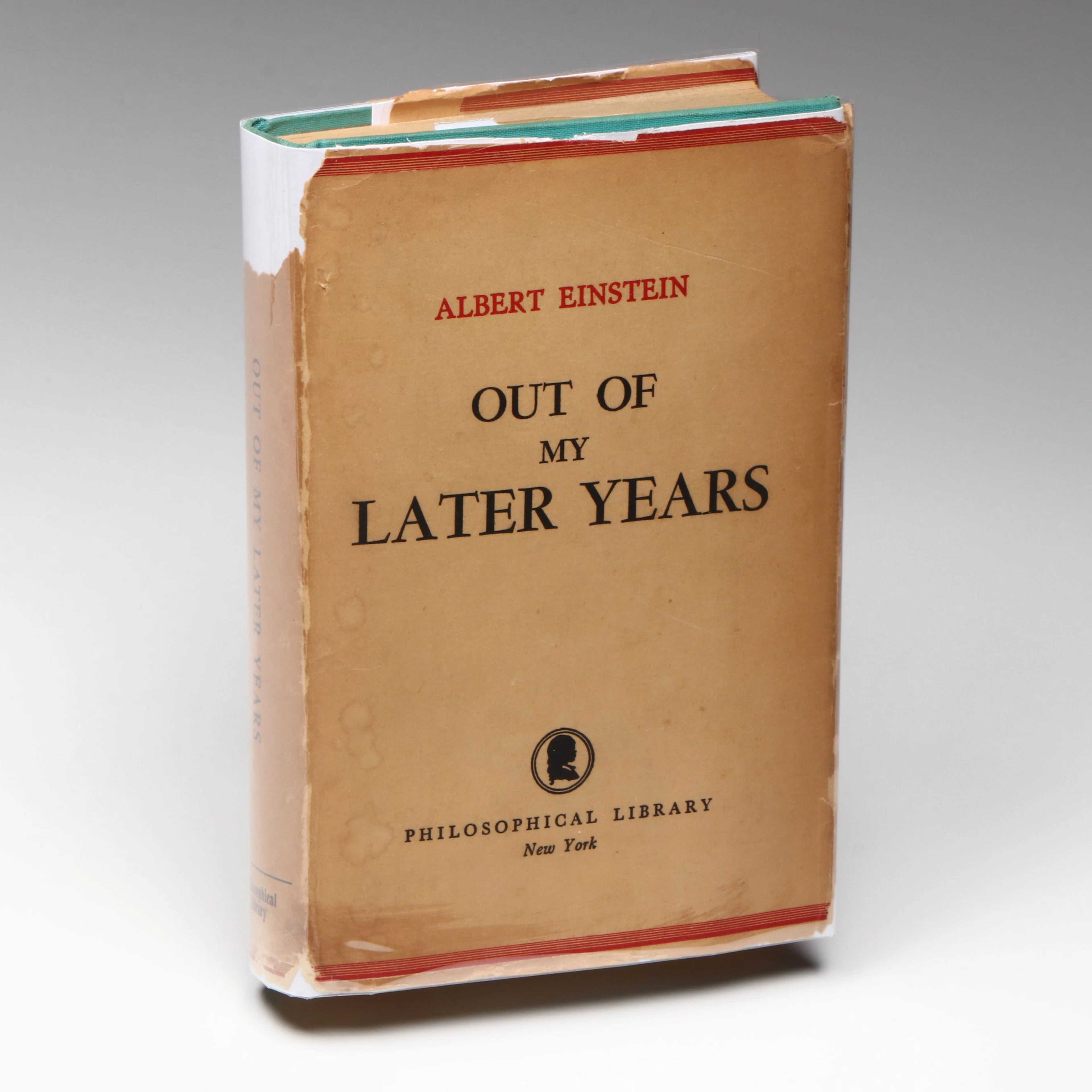 First Edition "Out of My Later Years" by Albert Einstein, 1950