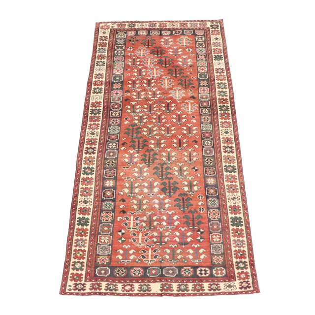 4'5 x 9'7 Hand-Knotted Northwest Persian Long Rug