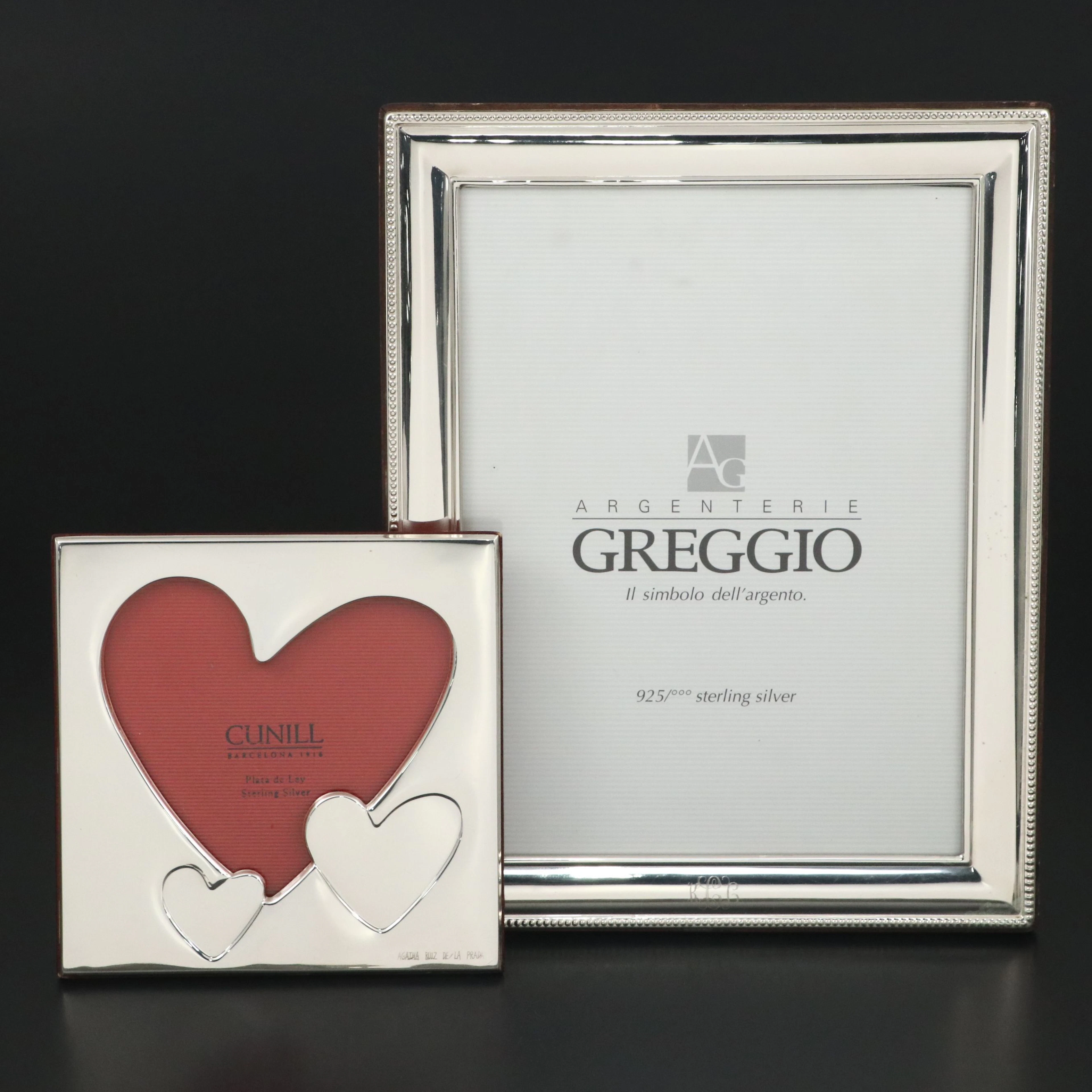 Ágatha Ruiz de la Prada Sterling Silver Photo Frame with Greggio Frame