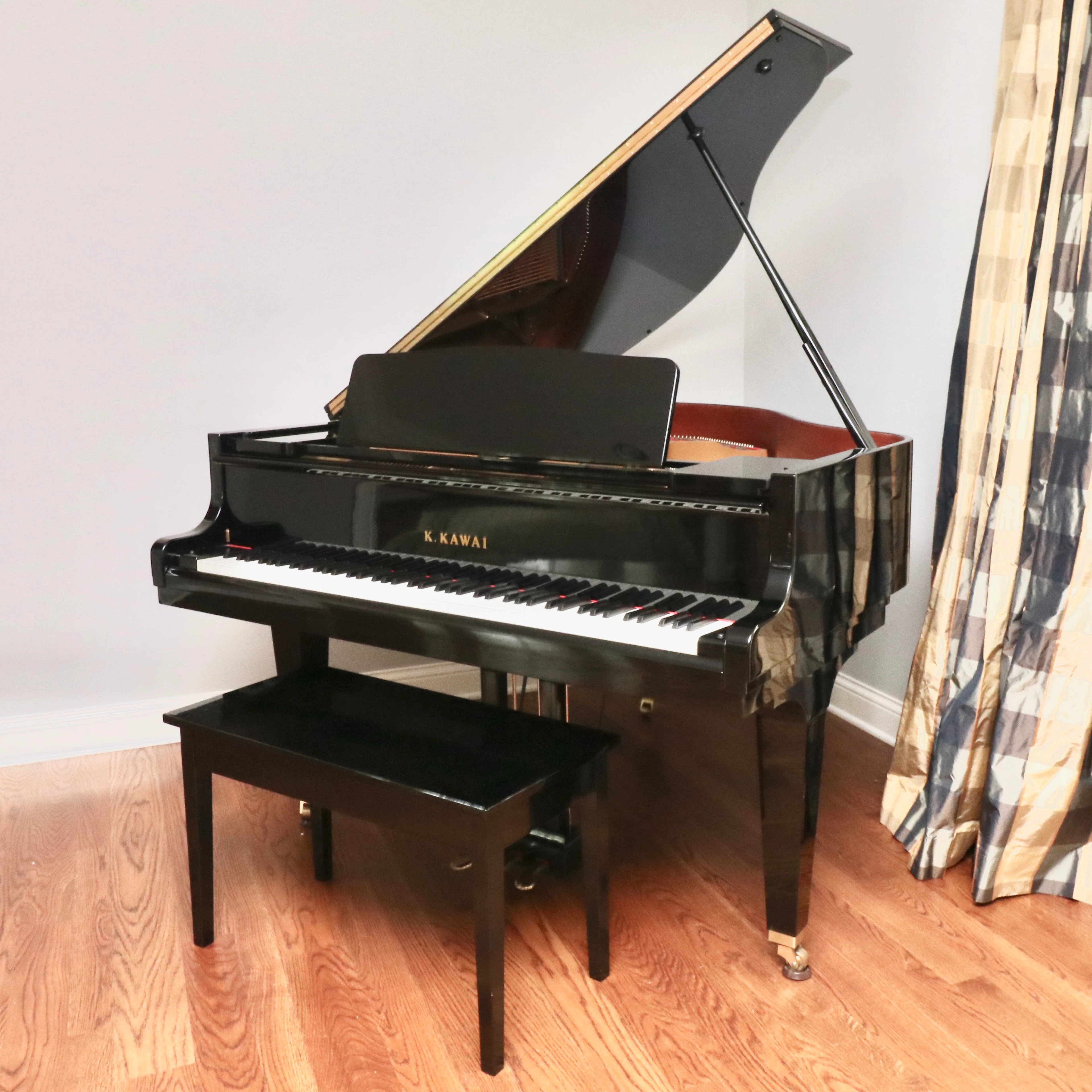 K.KAWAI Baby Grand Piano and Piano Bench