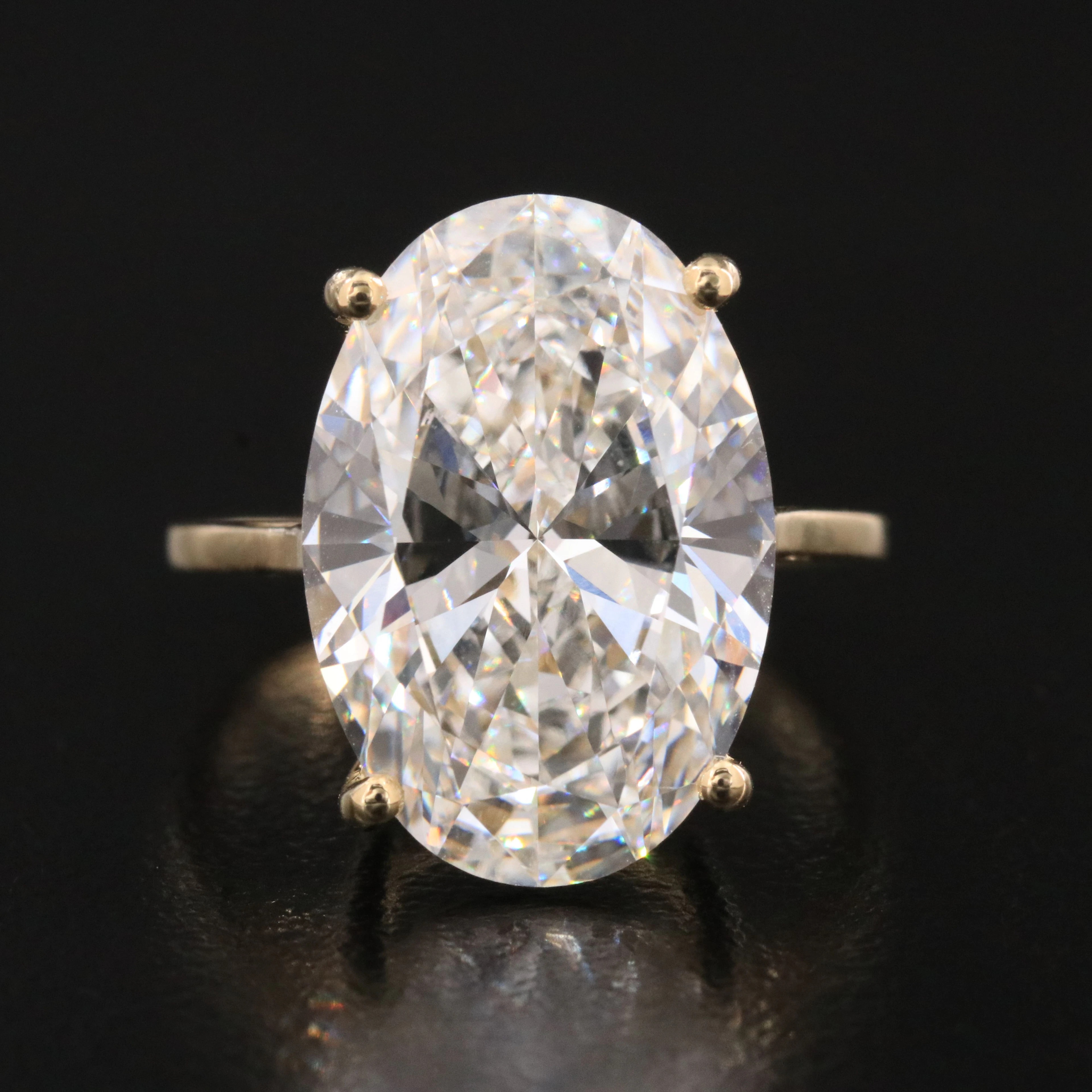 14K 10.05 CT Lab Grown Diamond Ring with IGI Report