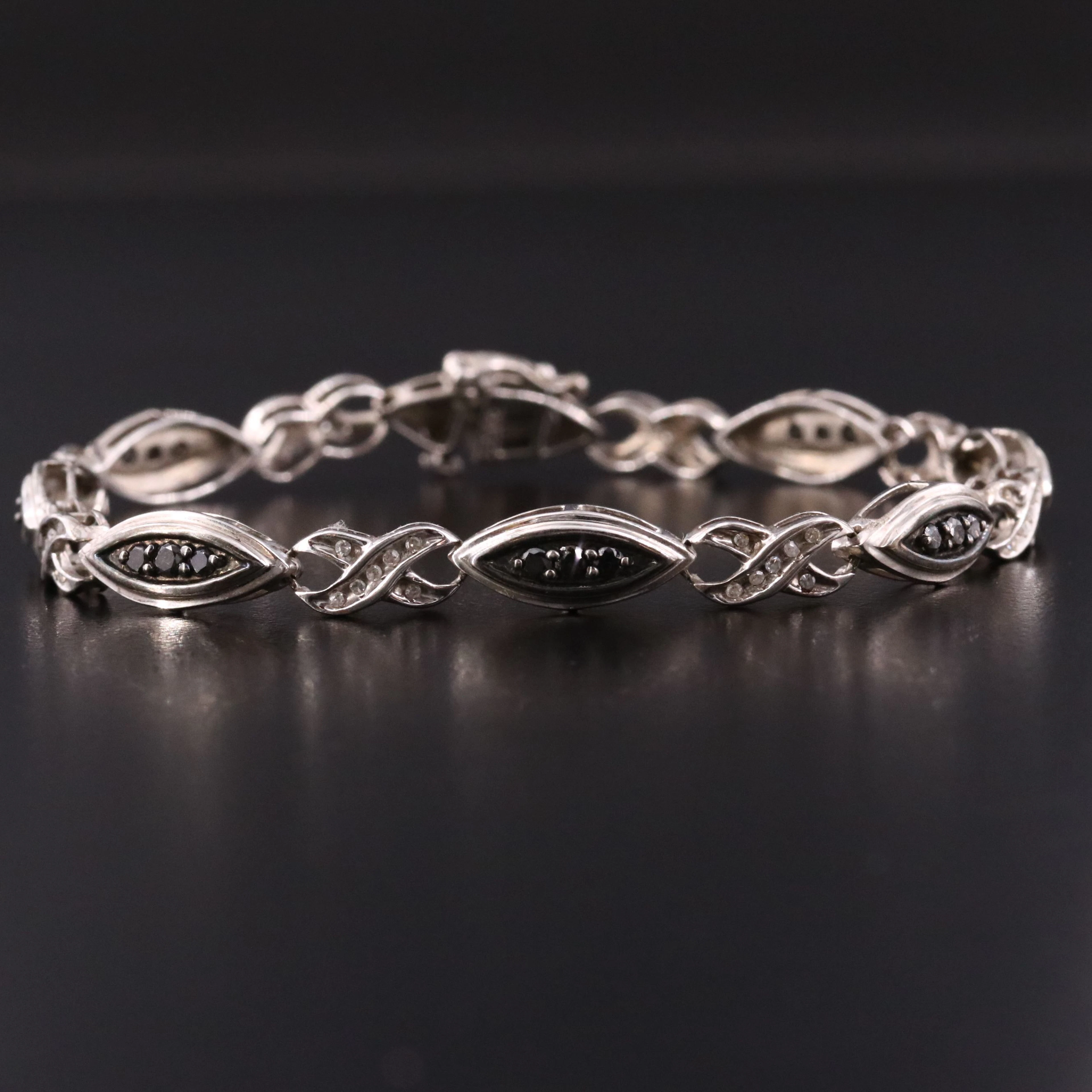 Sterling Diamond Bracelet