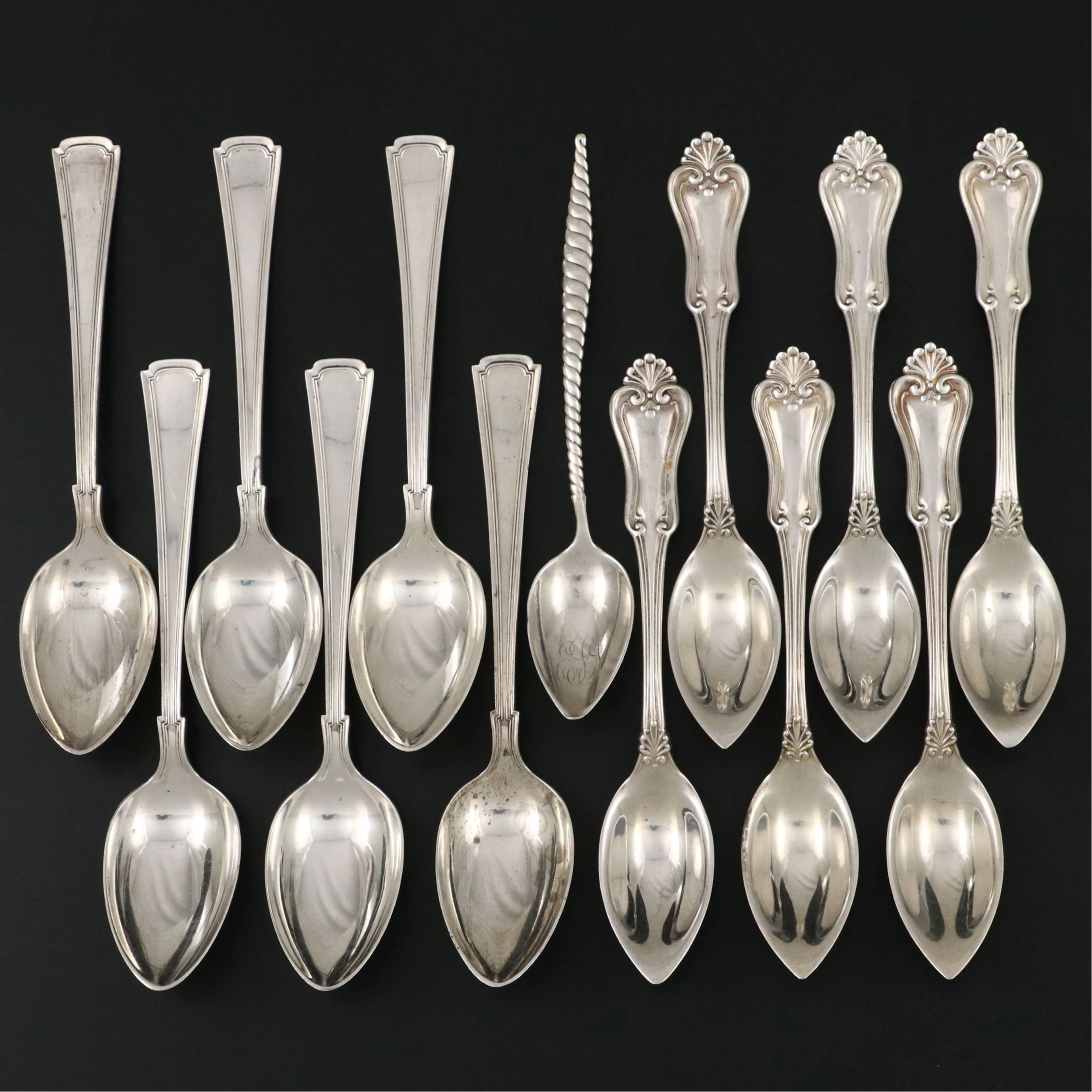 Gorham, Alvin and Lunt Sterling Silver Spoons