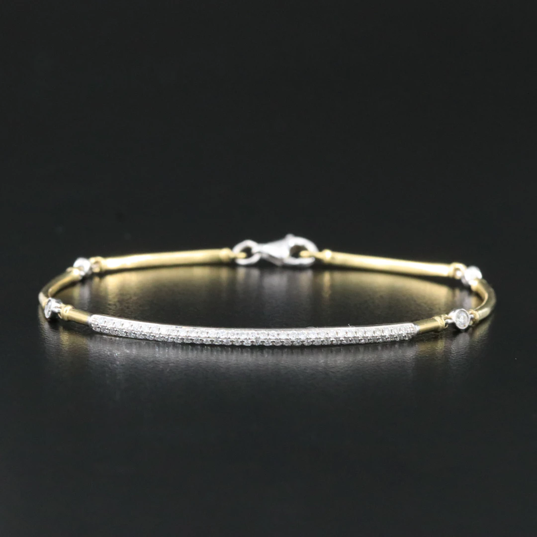Simon G. 18K Two-Tone 0.47 CTW Diamond Bracelet