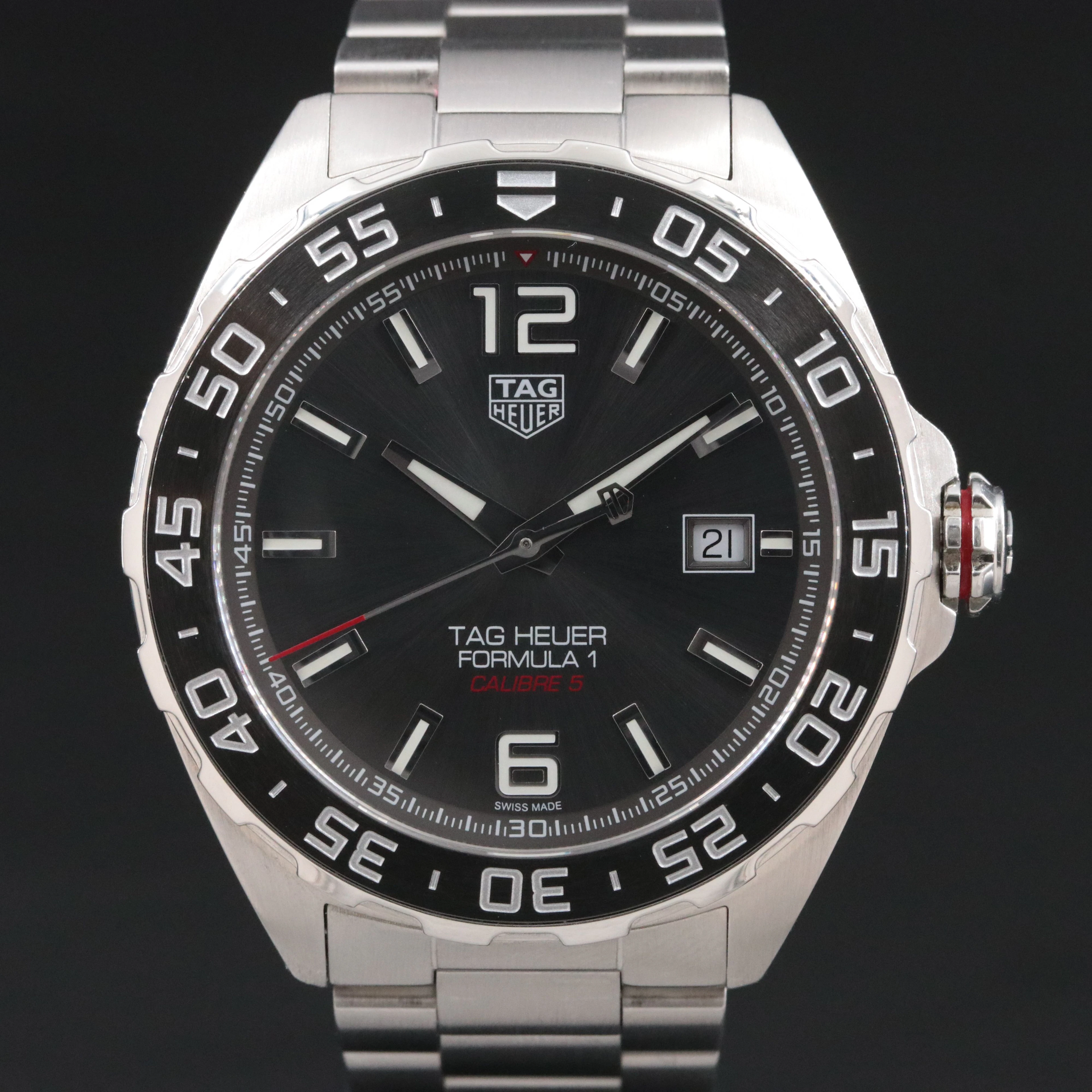 TAG Heuer Formula 1 Calbre 5 Steel Ceramic Automatic Watch Ref. WAZ2011