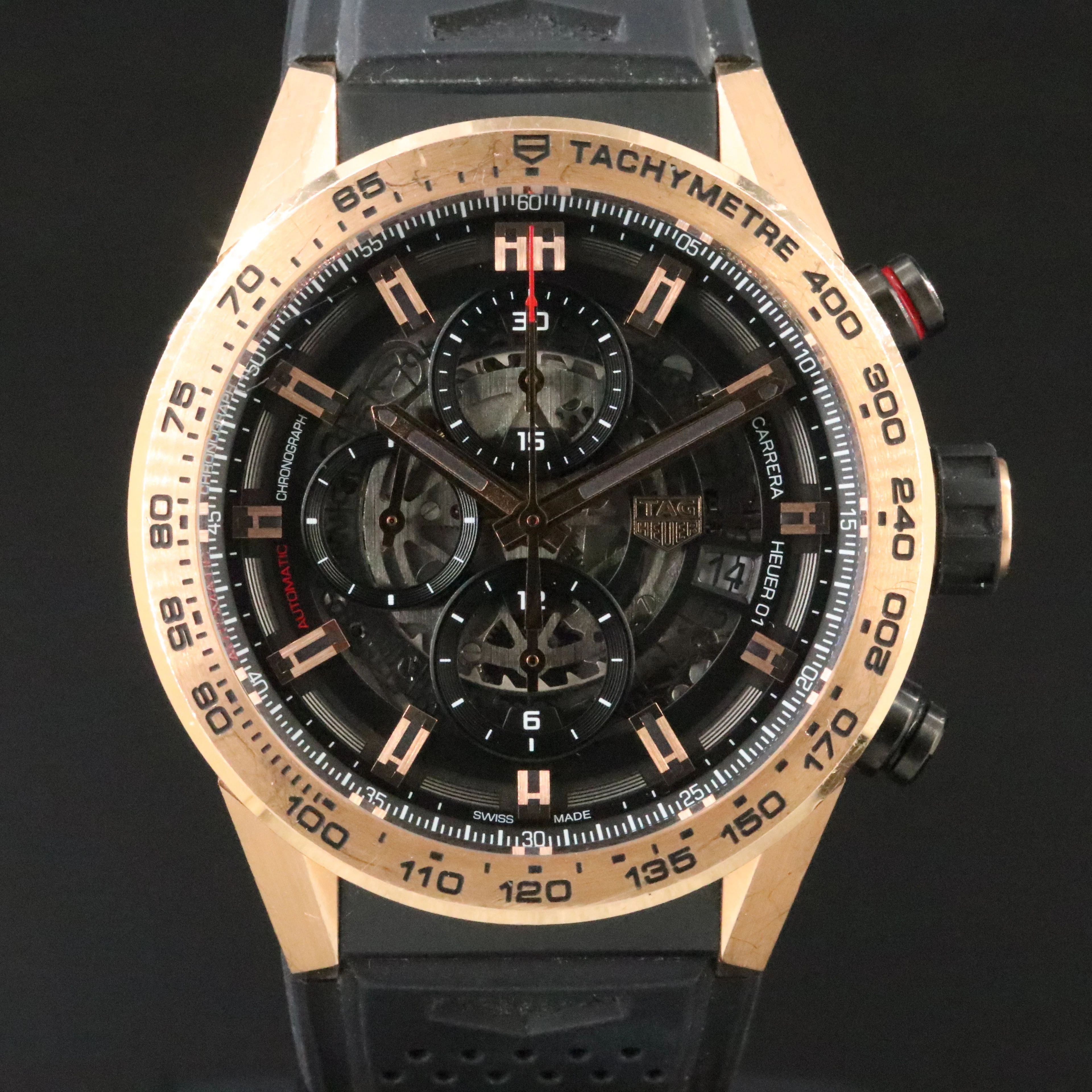 TAG Heuer Carrera 18K and PVD Steel Automatic Watch #CAR205B