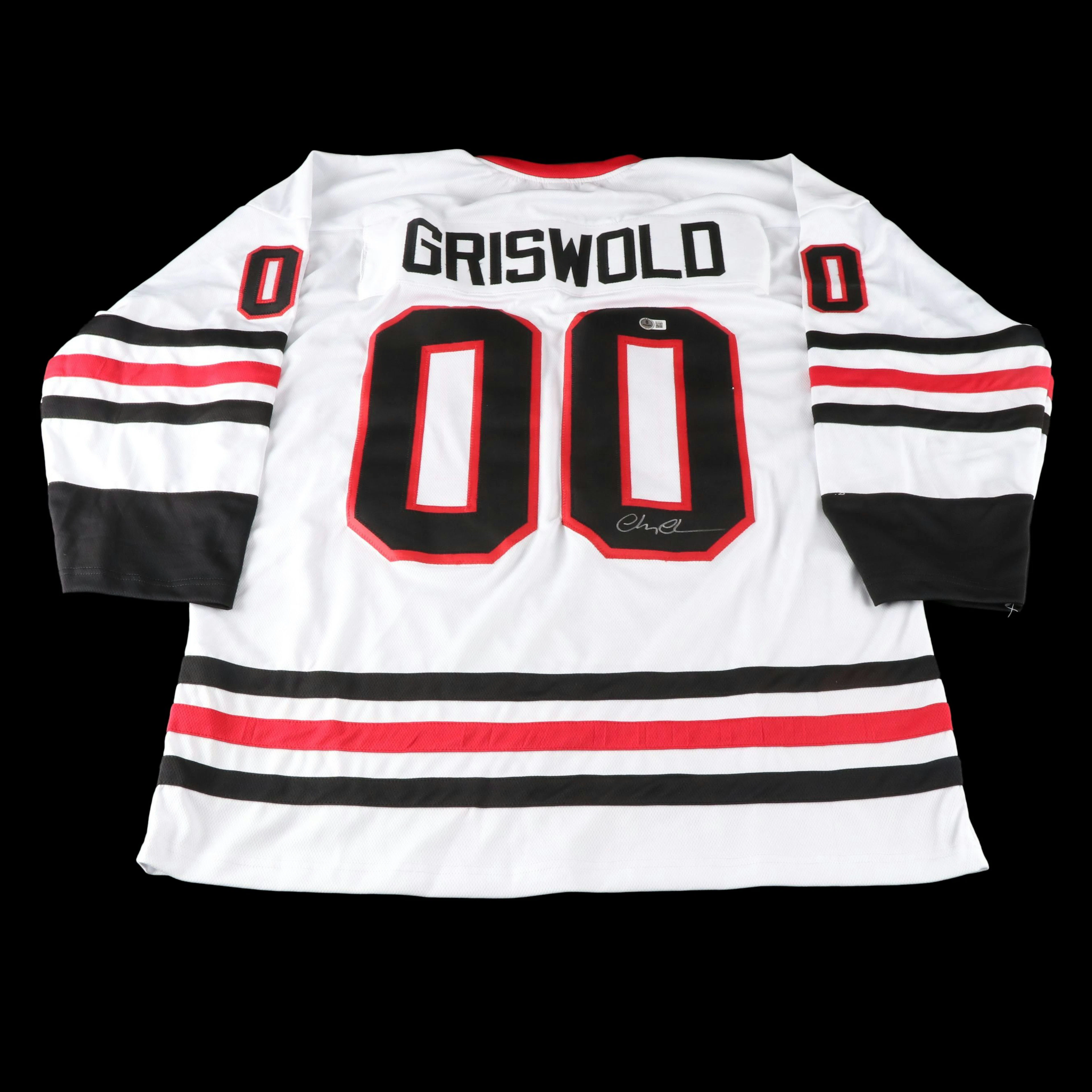 Chevy Chase Signed "Christmas Vacation: Clark Griswold" Hockey Jersey, Beckett