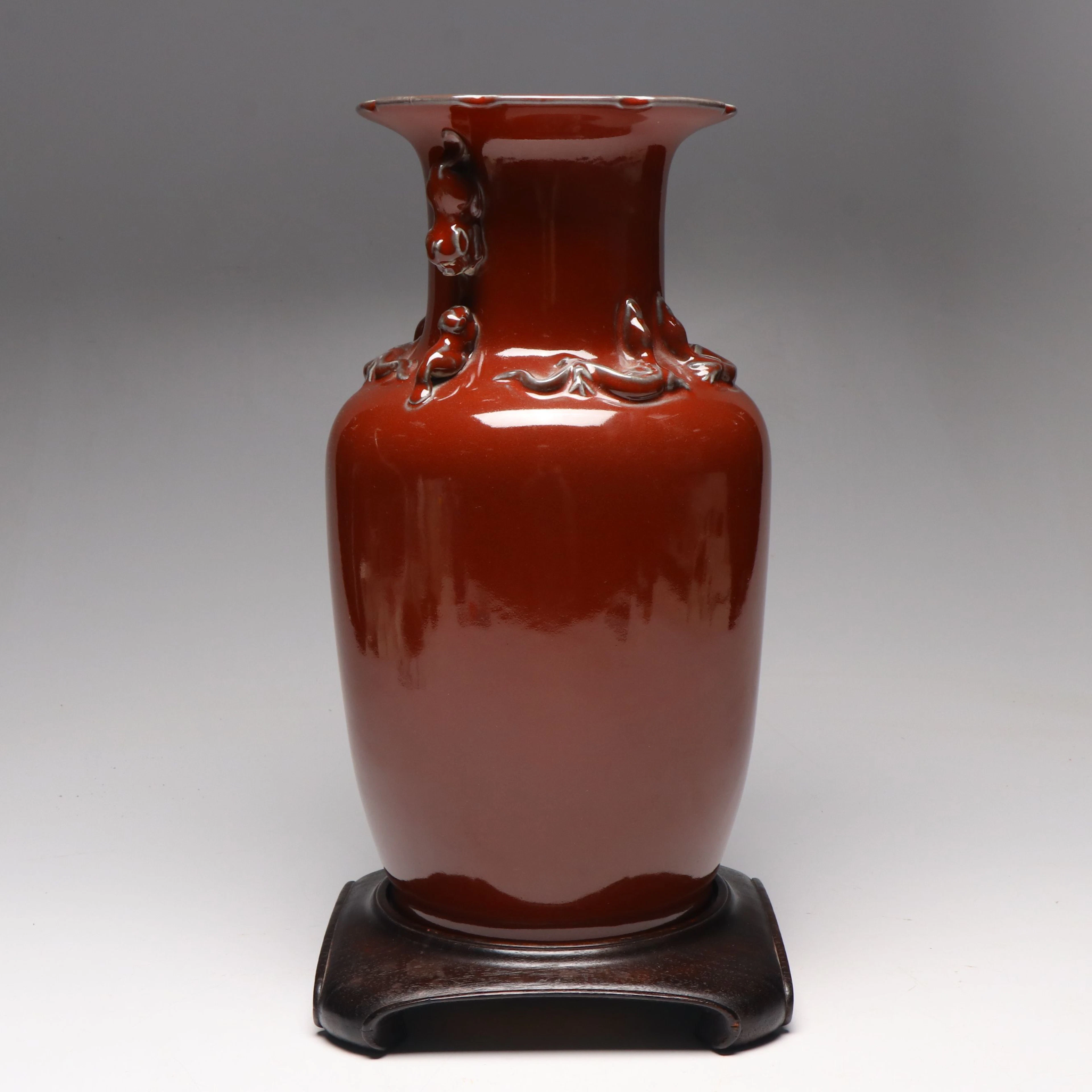 Chinese Sang de Boeuf Porcelain Vase