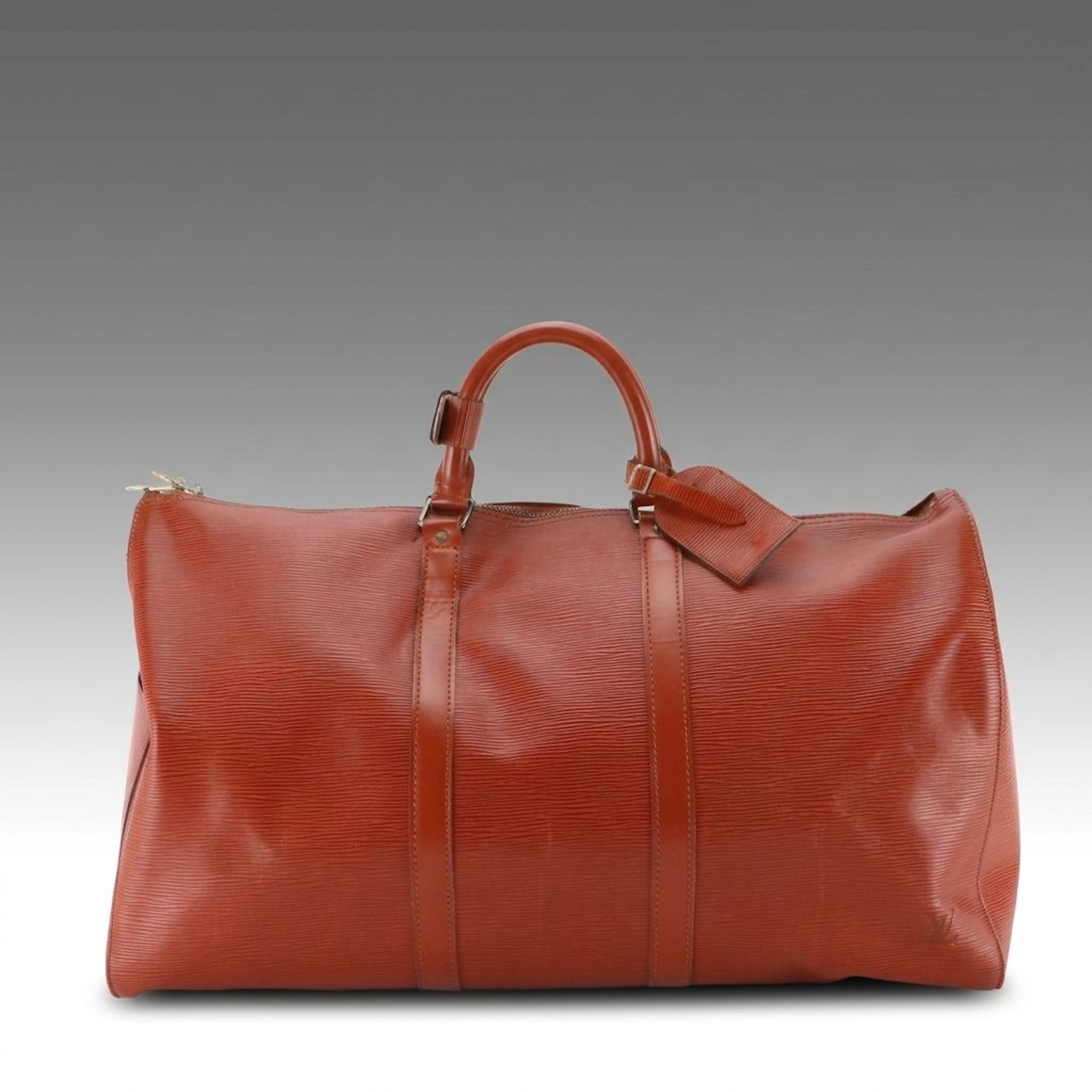 Louis Vuitton Keepall 50 Duffle in Cipango Gold Epi & Smooth Leather, Vintage