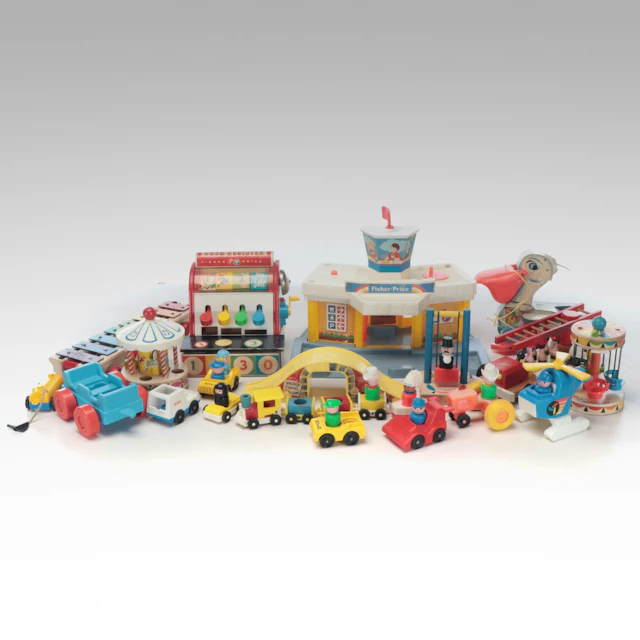 Cash Register and More Vintage Fisher-Price Pretend Play Toys