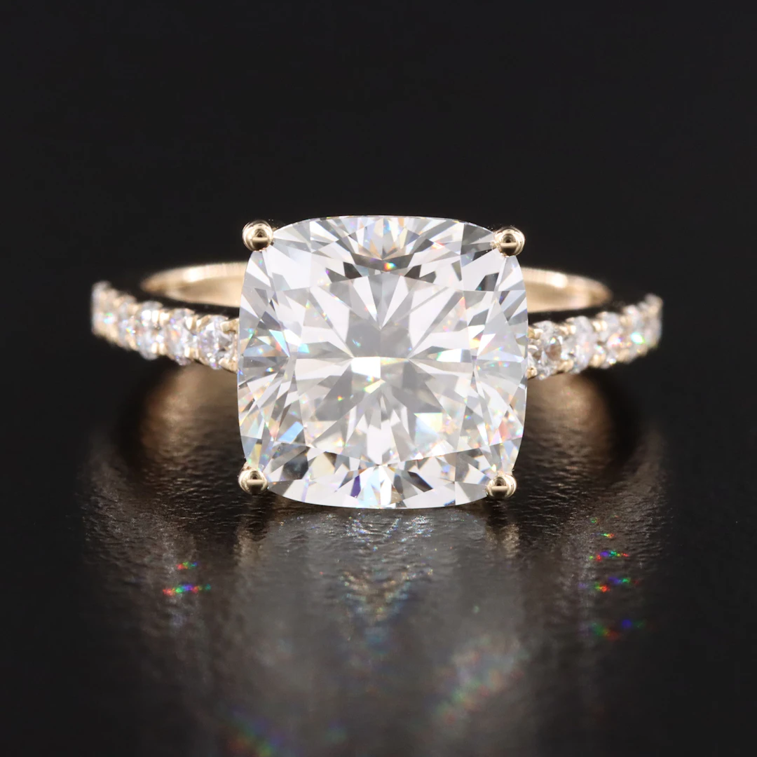 14K 5.18 CTW Lab Grown Diamond Ring with IGI Report